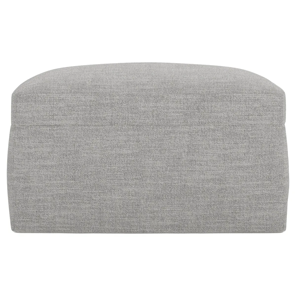 Weybridge Slipcovered Ottoman - Nickel