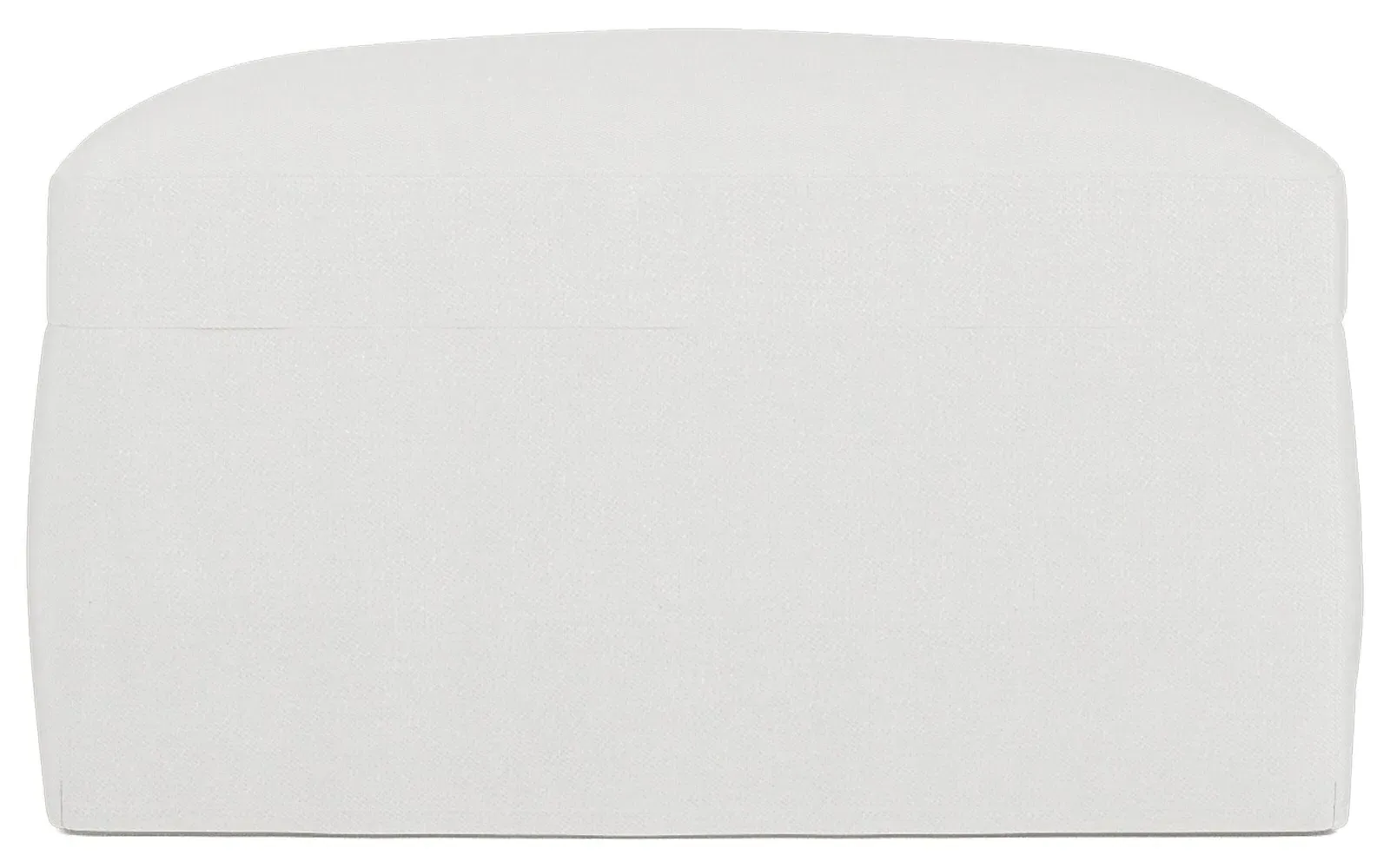 Weybridge Slipcovered Ottoman - Snow