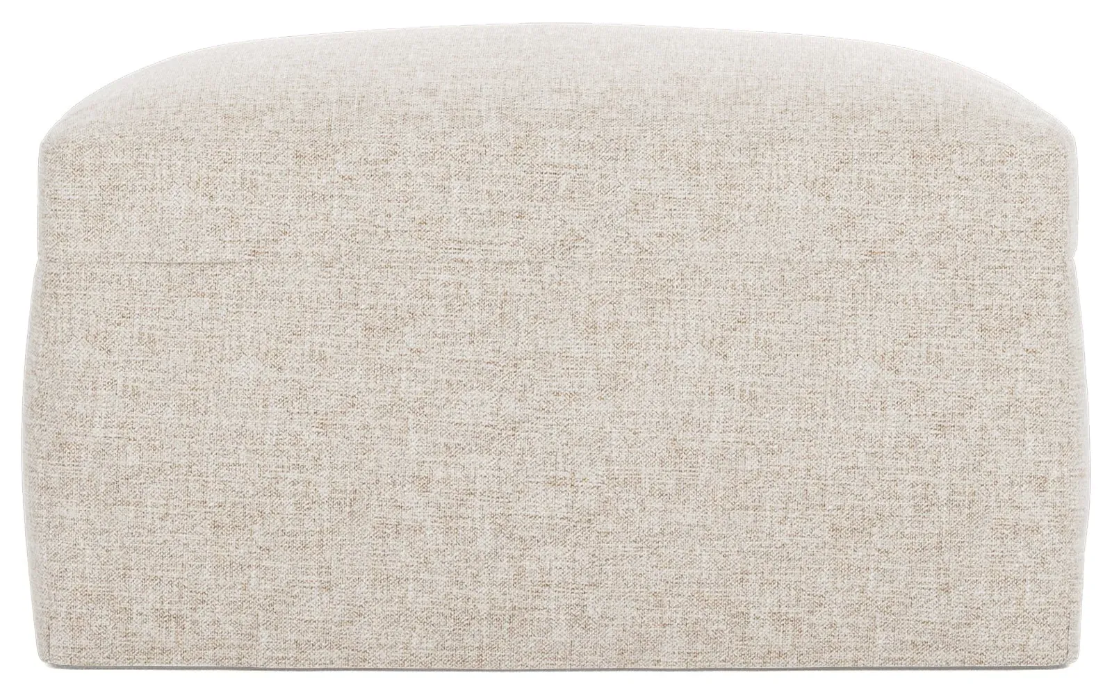 Weybridge Slipcovered Ottoman - Straw