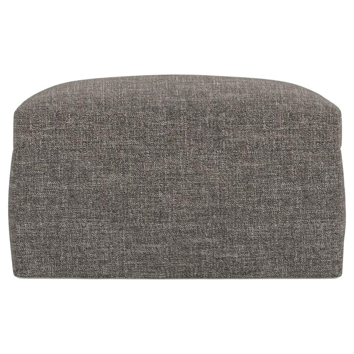 Weybridge Slipcovered Ottoman - Truffle