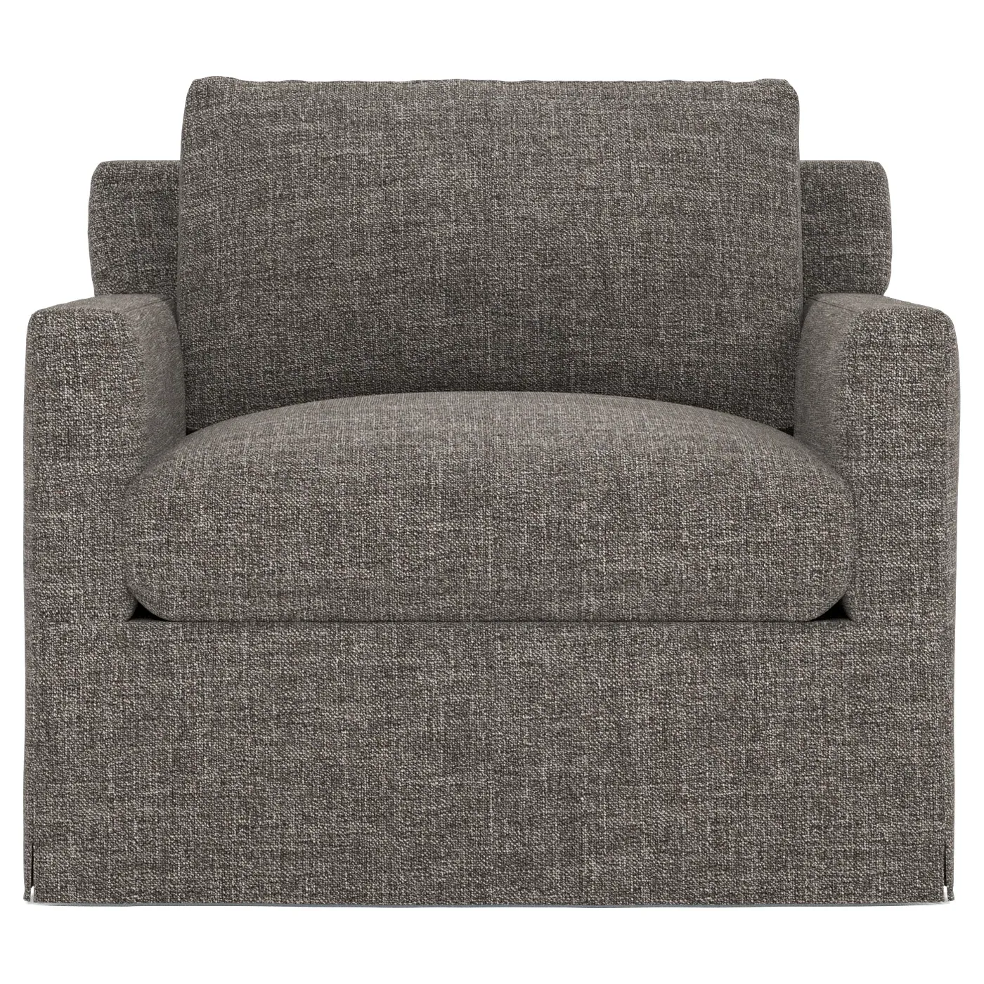 Weybridge Slipcovered Swivel Chair - Truffle