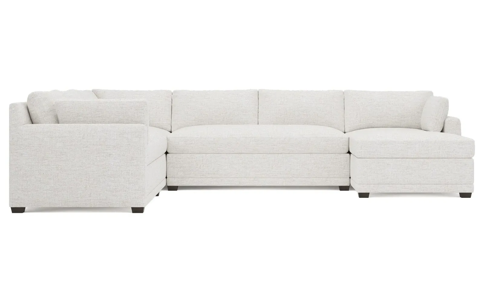Weybridge U-Chaise Sectional with Left Chaise - Heathered Ivory