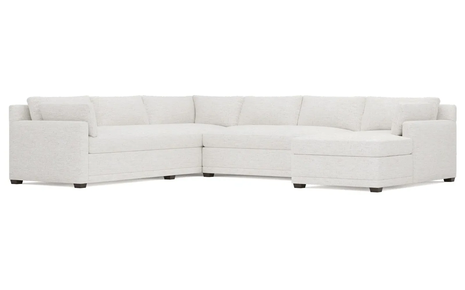 Weybridge U-Chaise Sectional with Left Chaise - Heathered Ivory