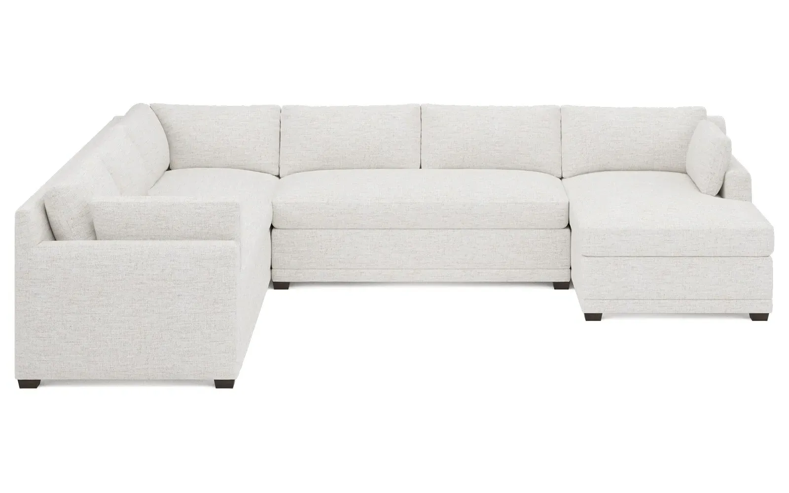 Weybridge U-Chaise Sectional with Left Chaise - Heathered Ivory