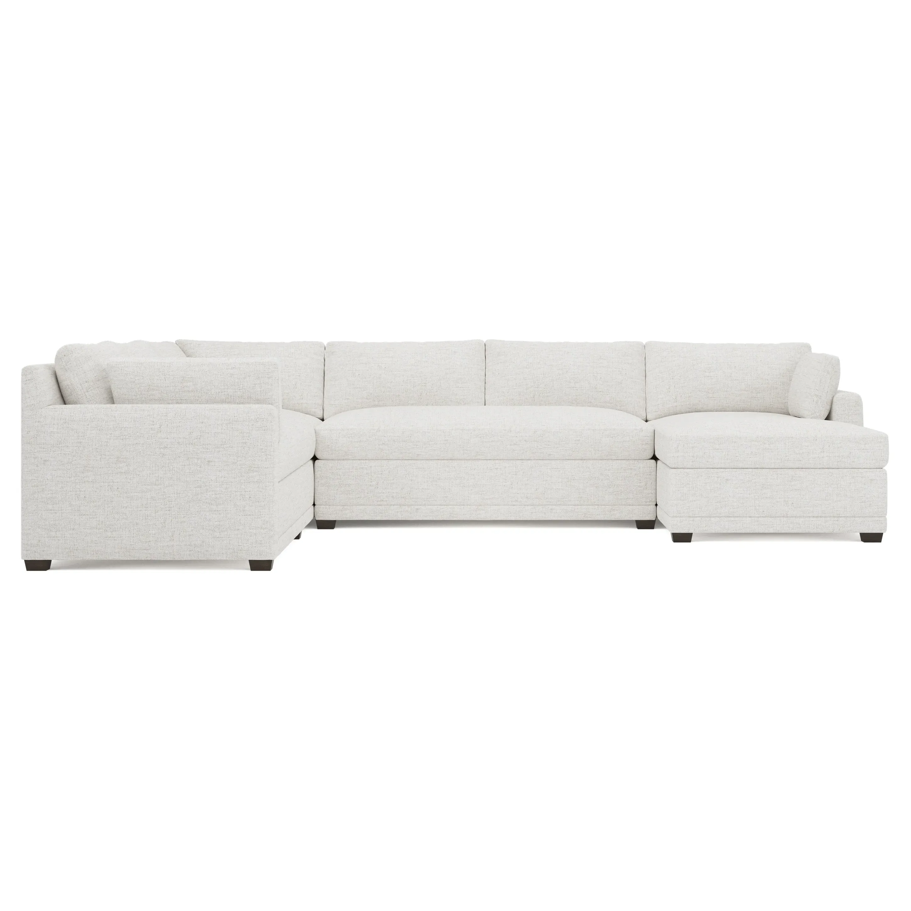 Weybridge U-Chaise Sectional with Left Chaise - Heathered Ivory