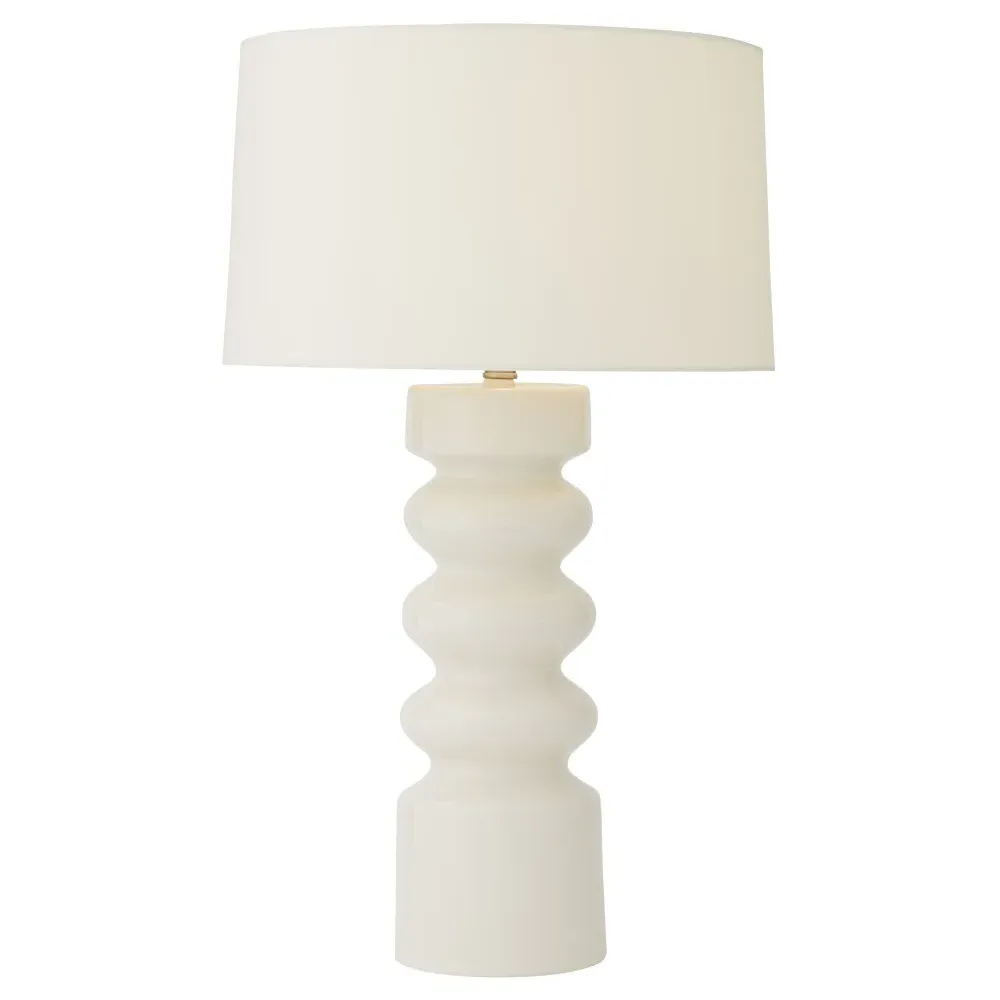 Wheaton Table Lamp - White, Porcelain