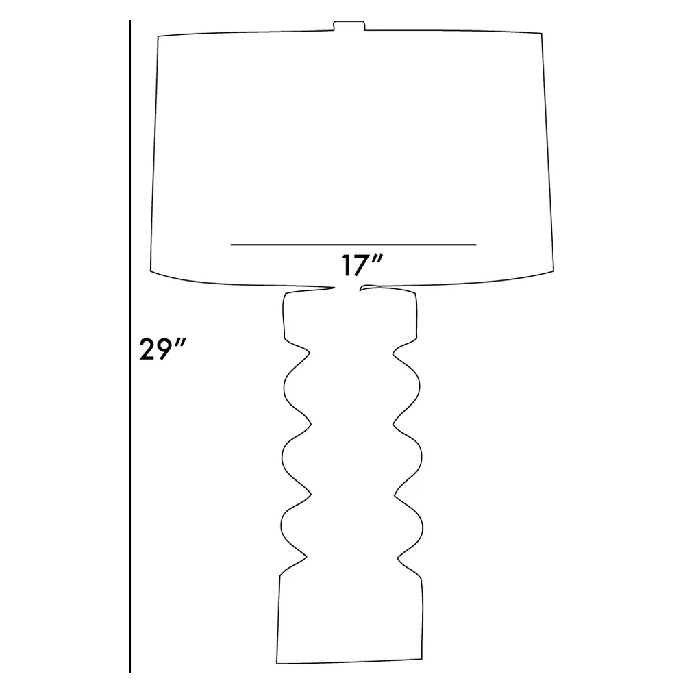 Wheaton Table Lamp - White, Porcelain