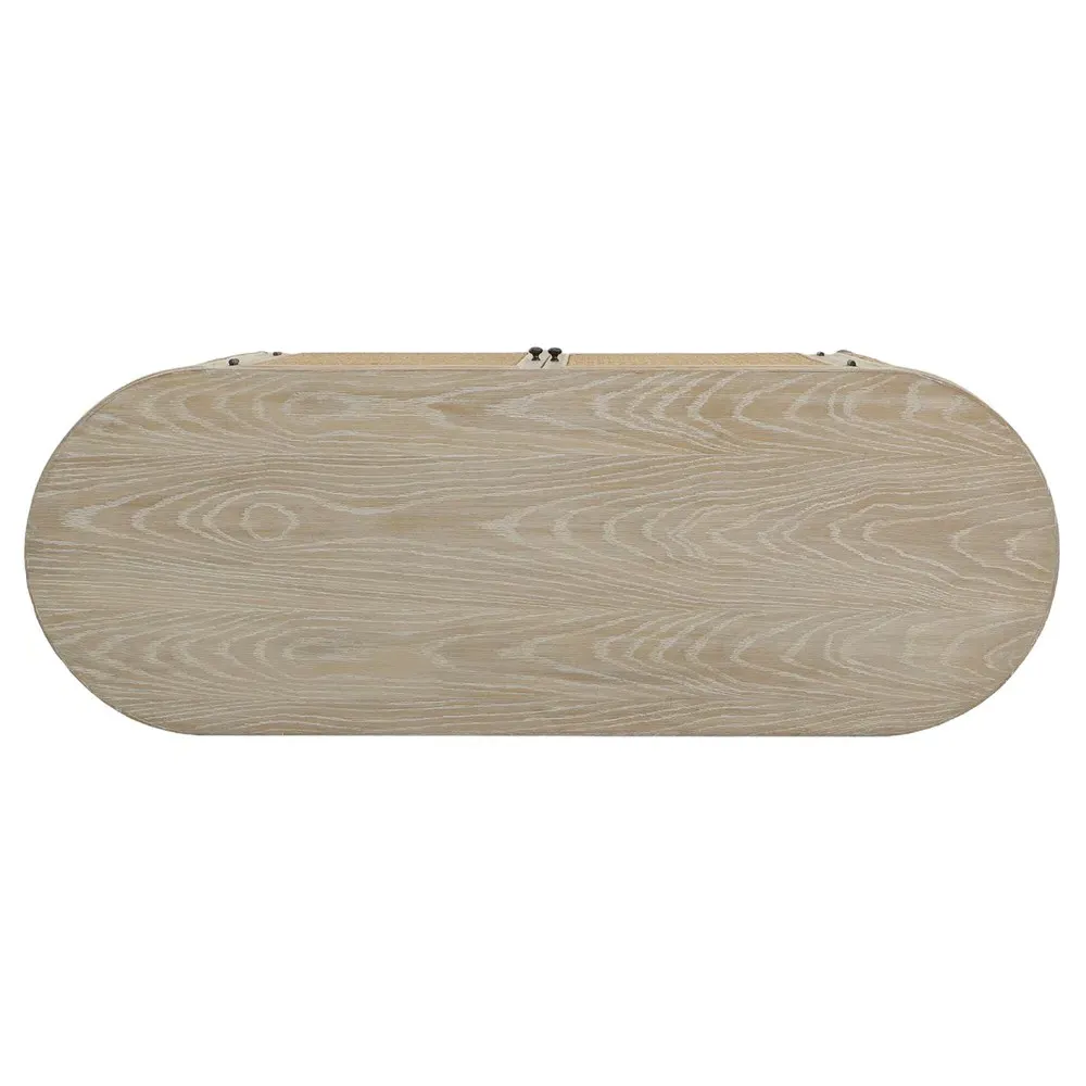 Whinnie Woven Bar Cabinet - Natural, Oak