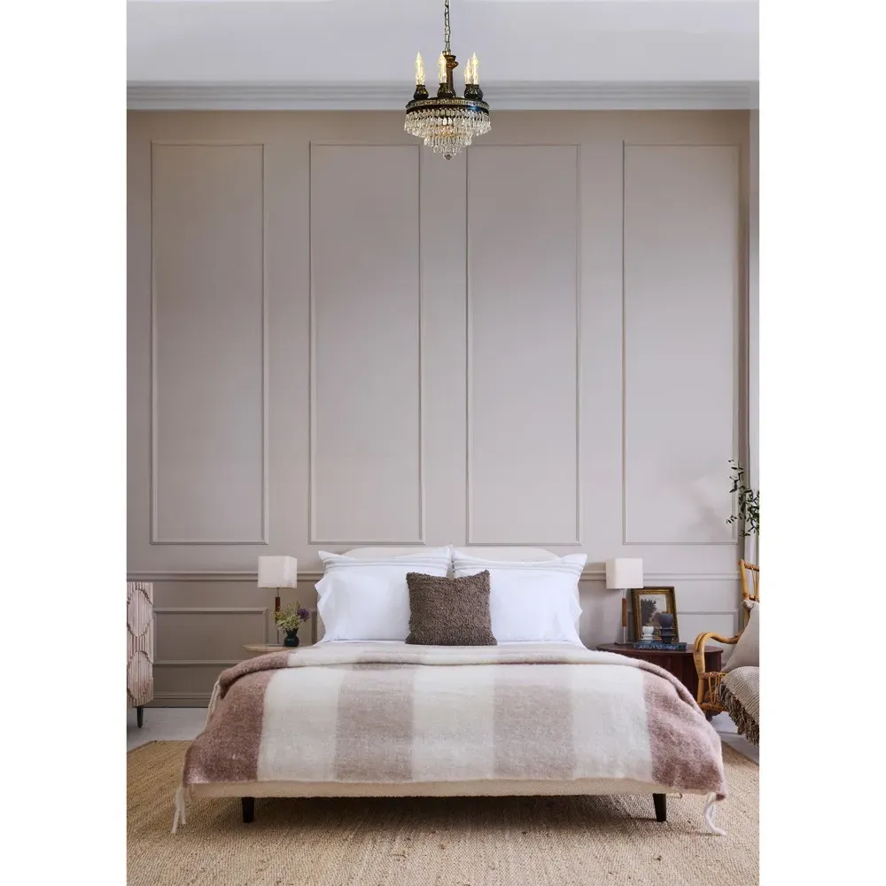 Whistler Faux Mohair Throw Blanket - Natural, Polyester