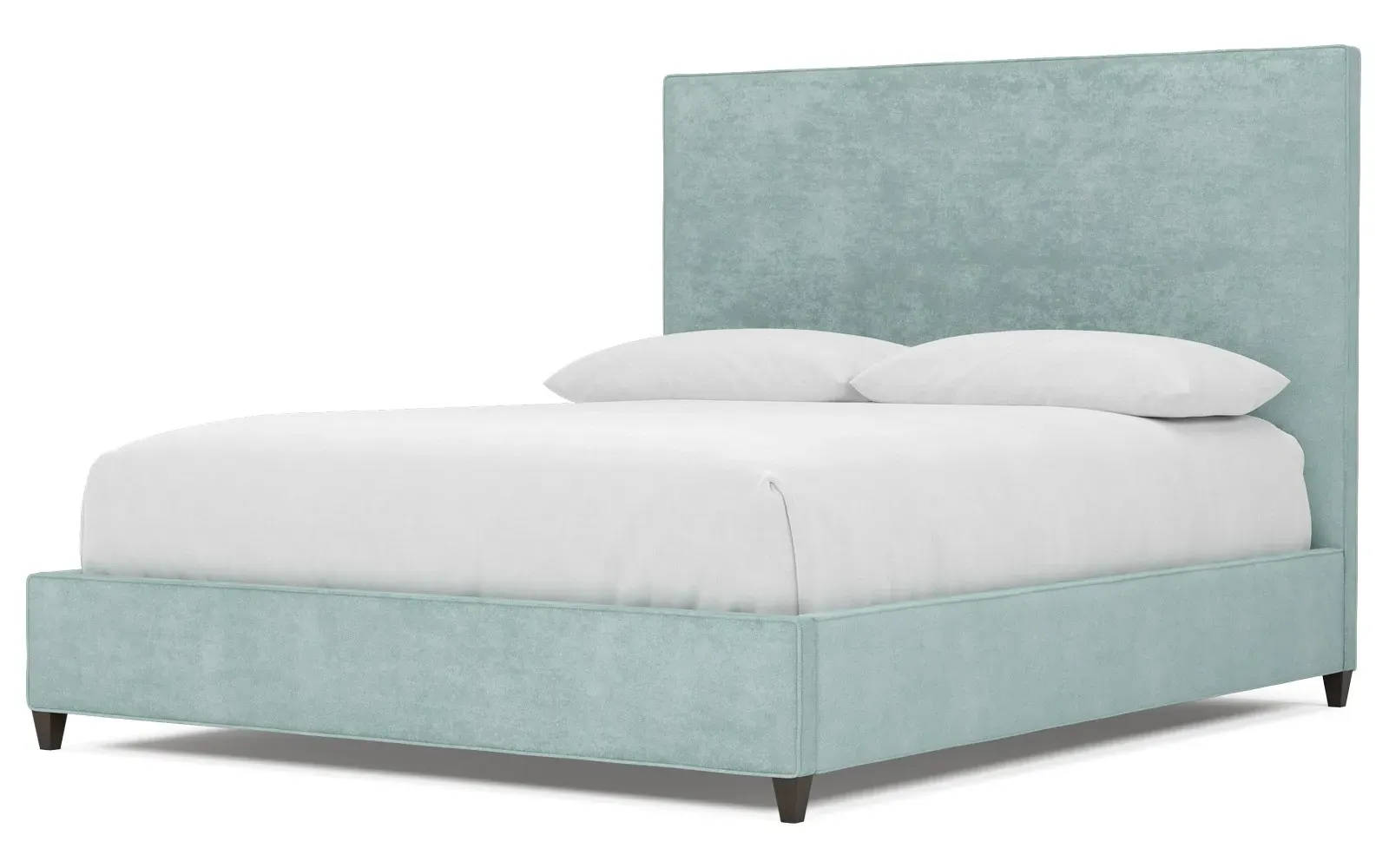 Whitley Cal King Bed Frame - French Blue, Velvet