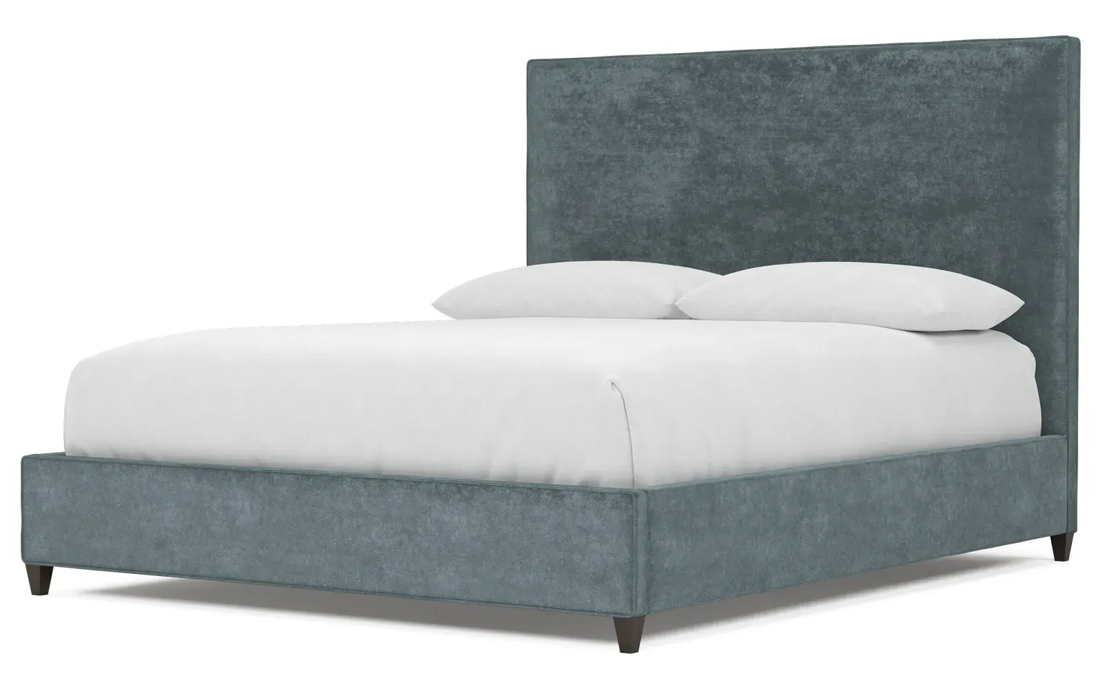Whitley Cal King Bed Frame - Slate Blue, Velvet