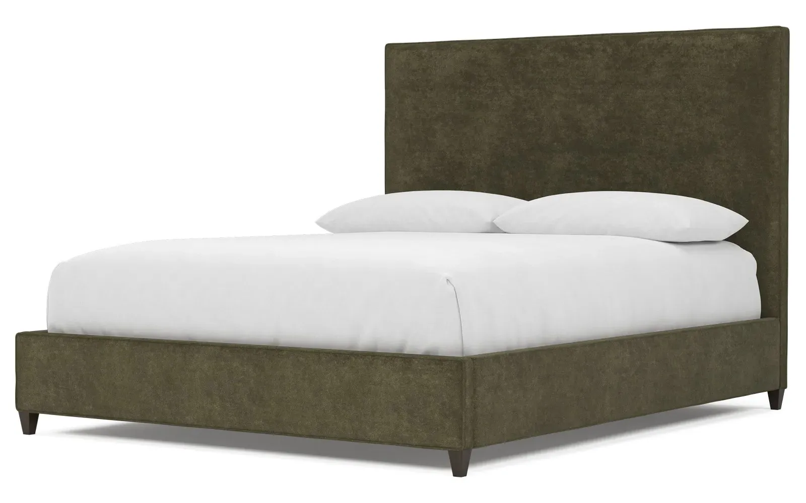 Whitley Cal King Bed Frame - Tuscan Olive, Velvet