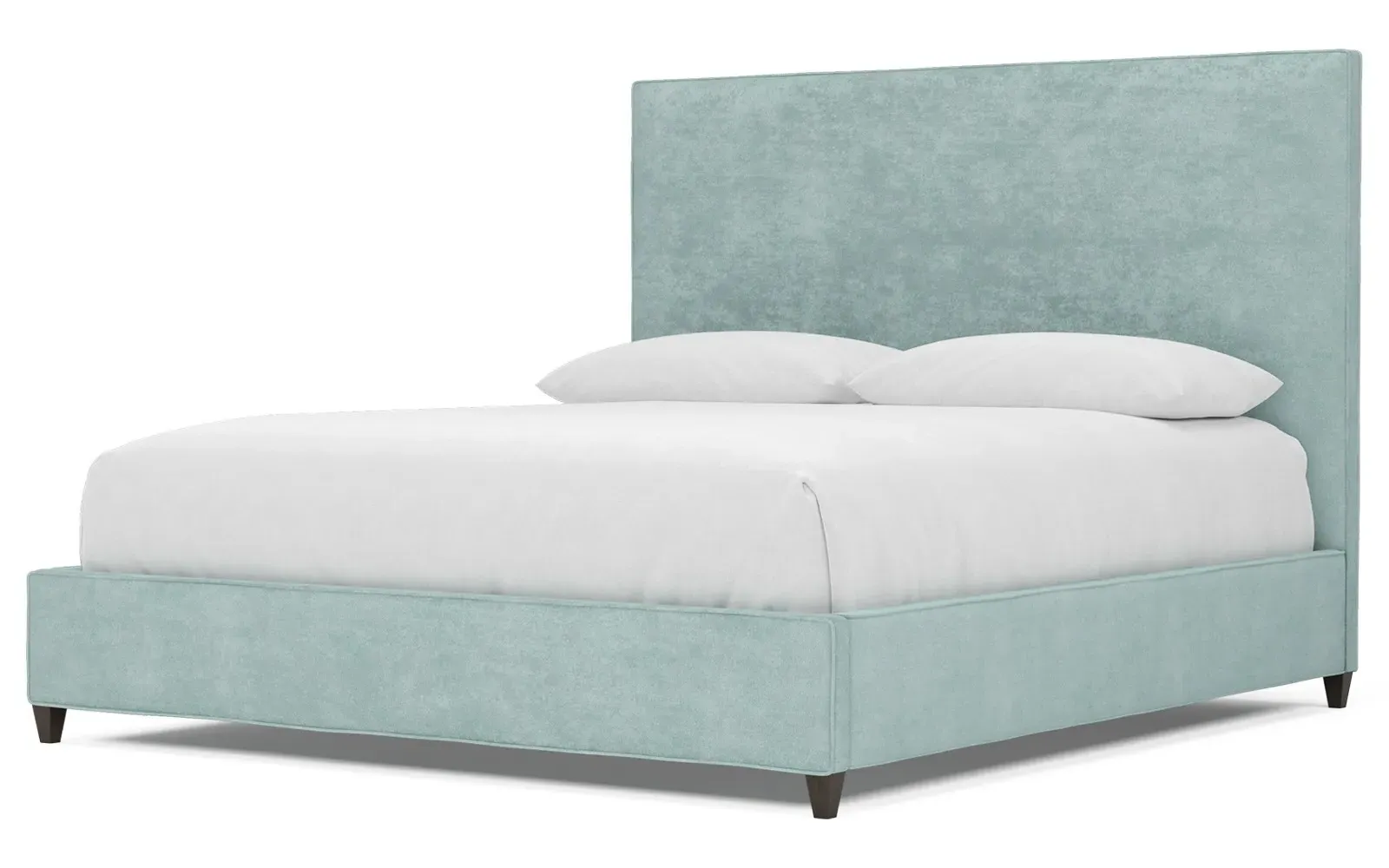 Whitley King Size Bed Frame - French Blue, Velvet