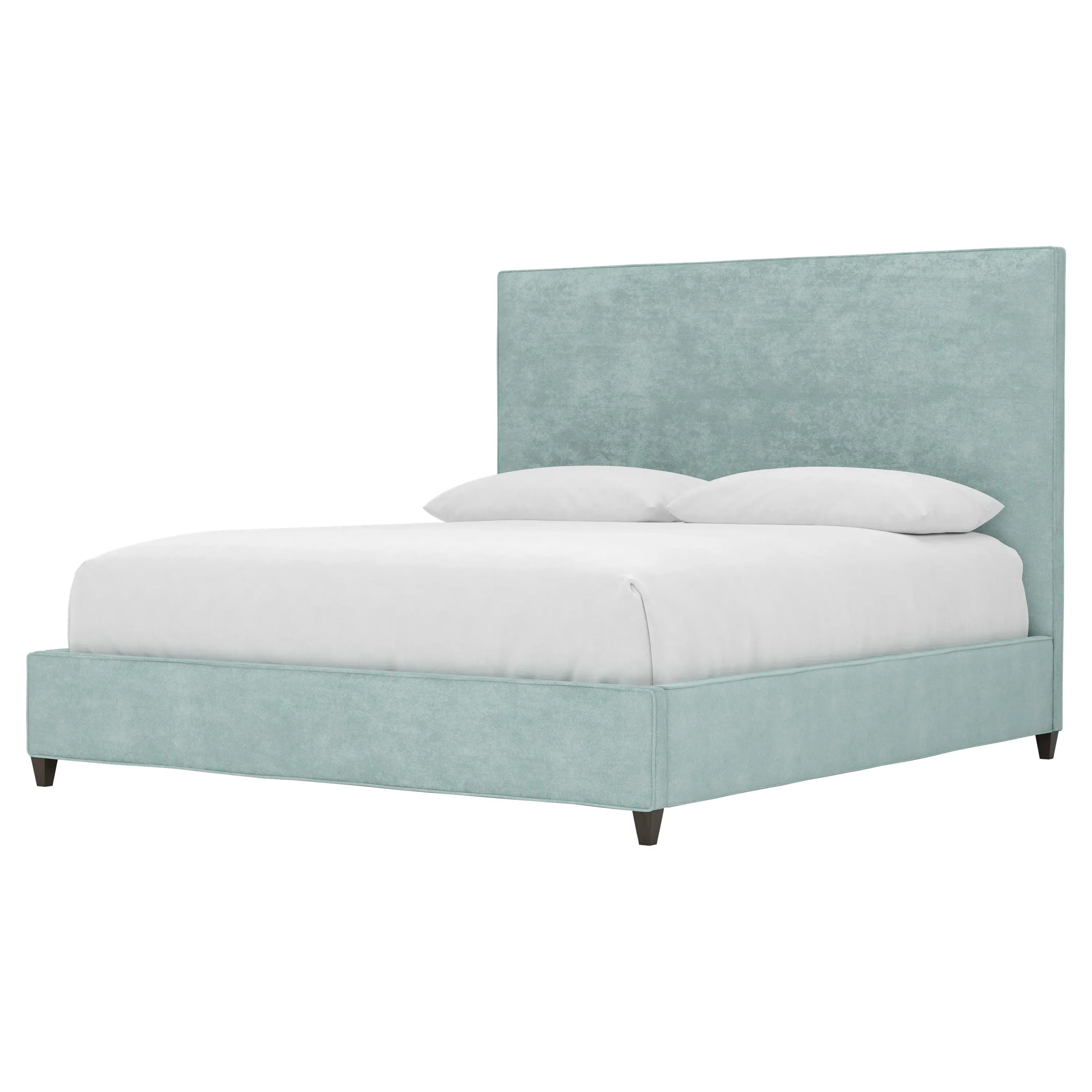 Whitley King Size Bed Frame - French Blue, Velvet