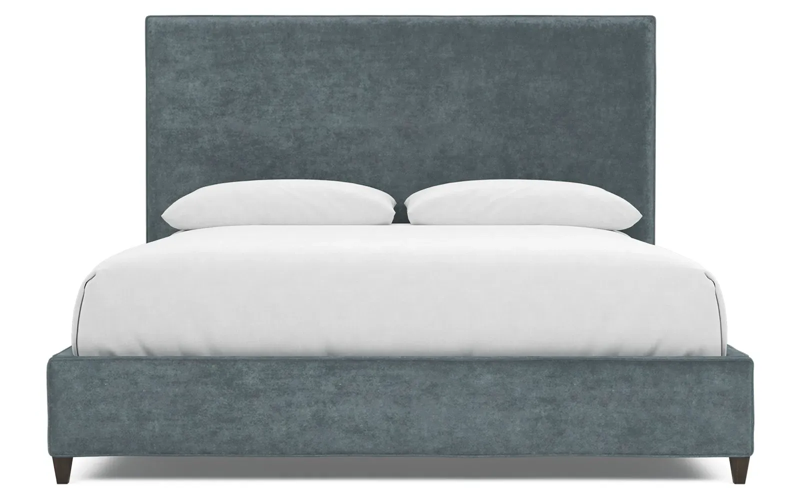 Whitley King Size Bed Frame - Pale Blue, Velvet