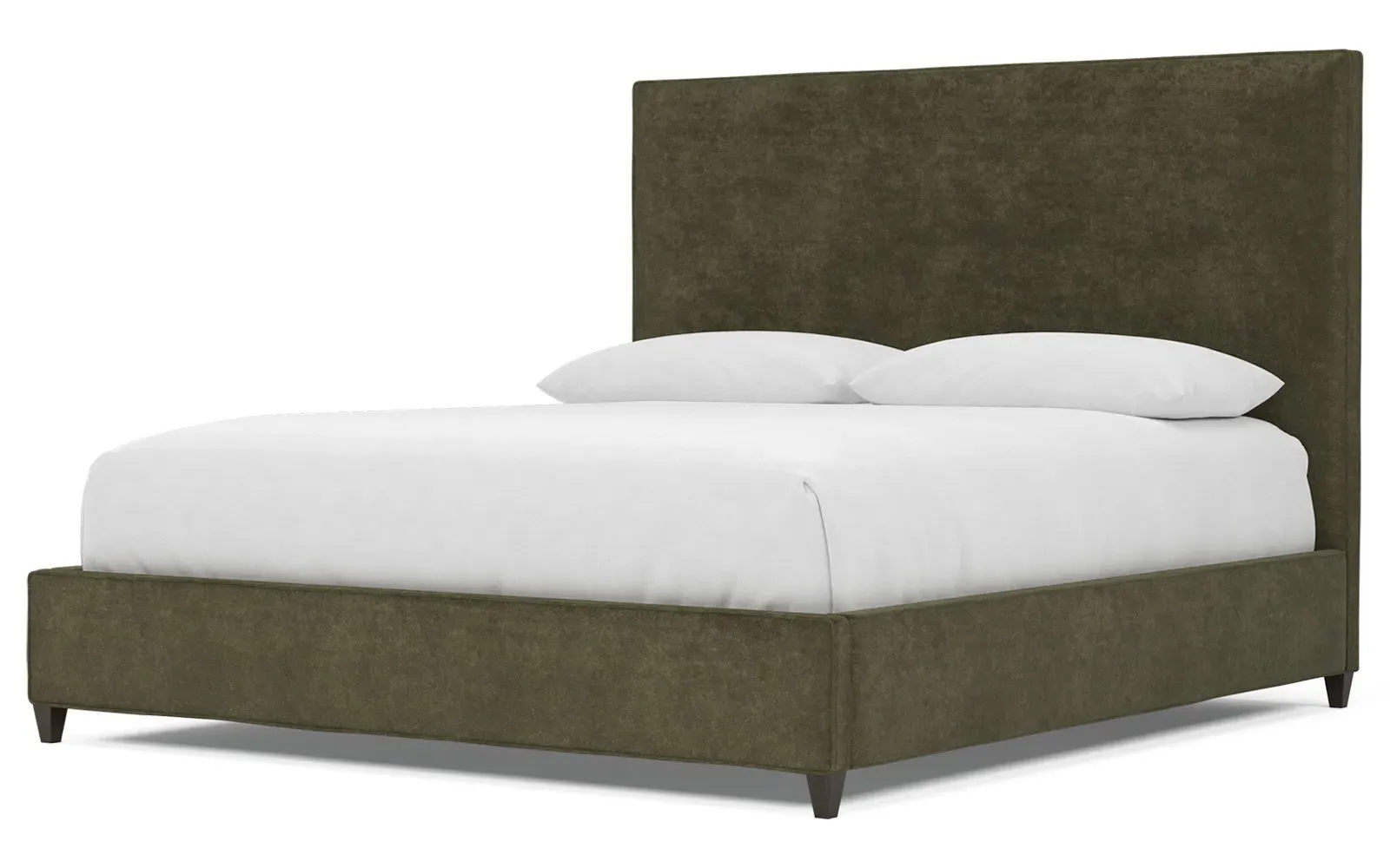 Whitley King Size Bed Frame - Tuscan Olive, Velvet