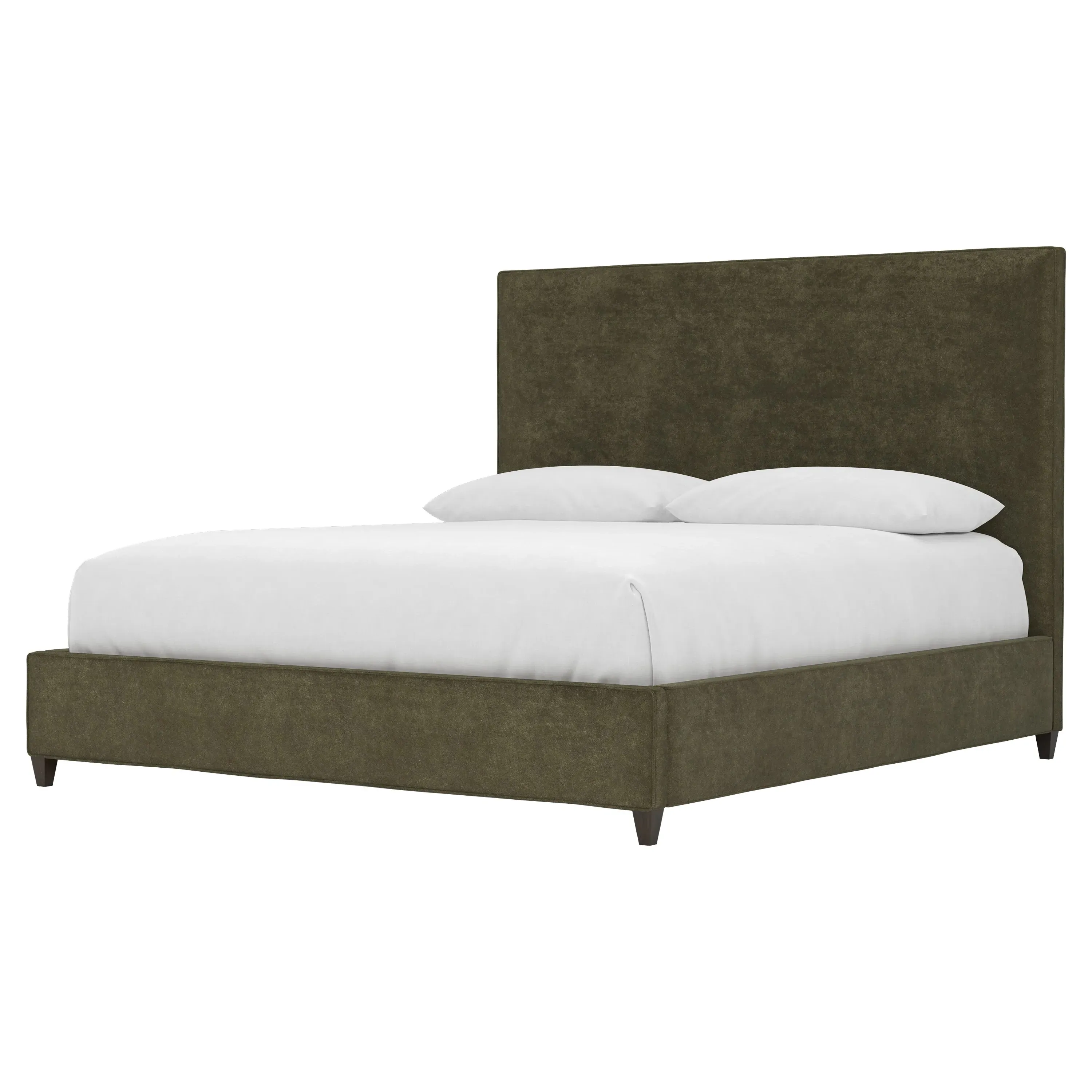 Whitley King Size Bed Frame - Tuscan Olive, Velvet