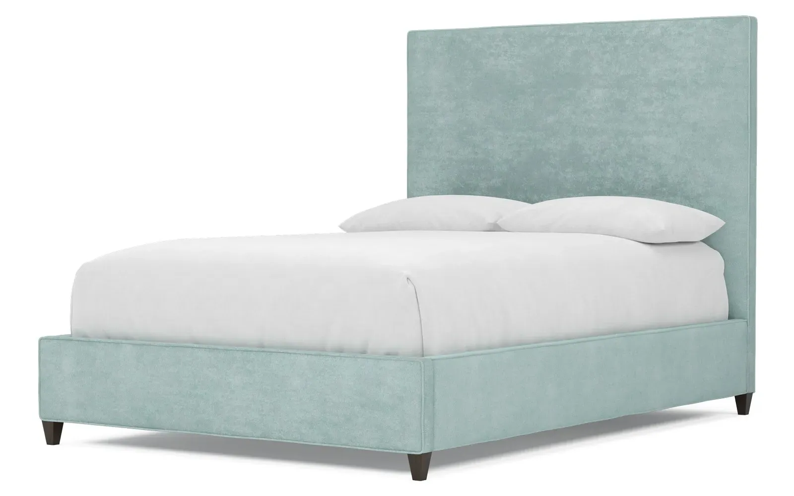 Whitley Queen Bed Frame - French Blue, Velvet