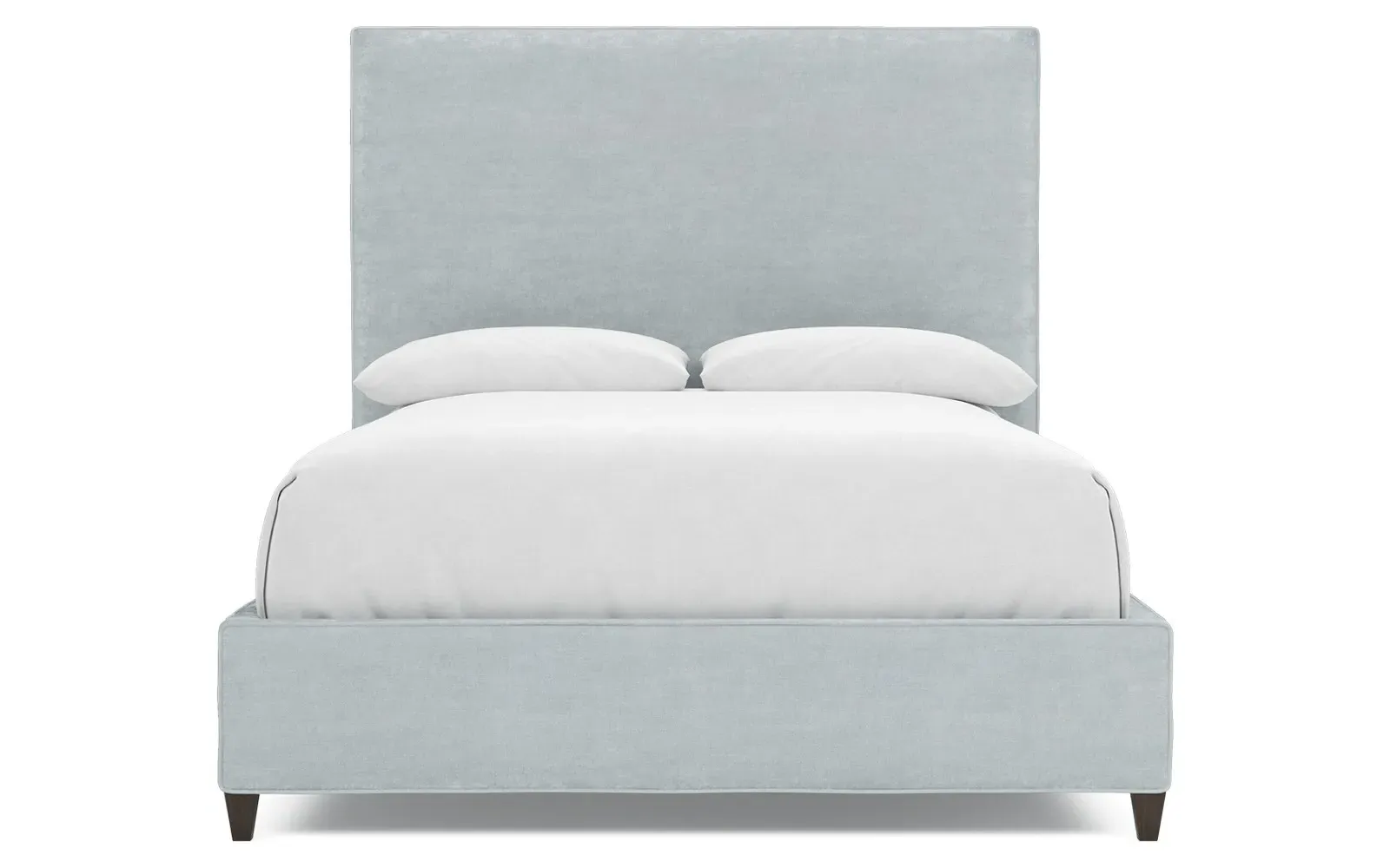 Whitley Queen Size Bed Frame - Slate Blue, Velvet