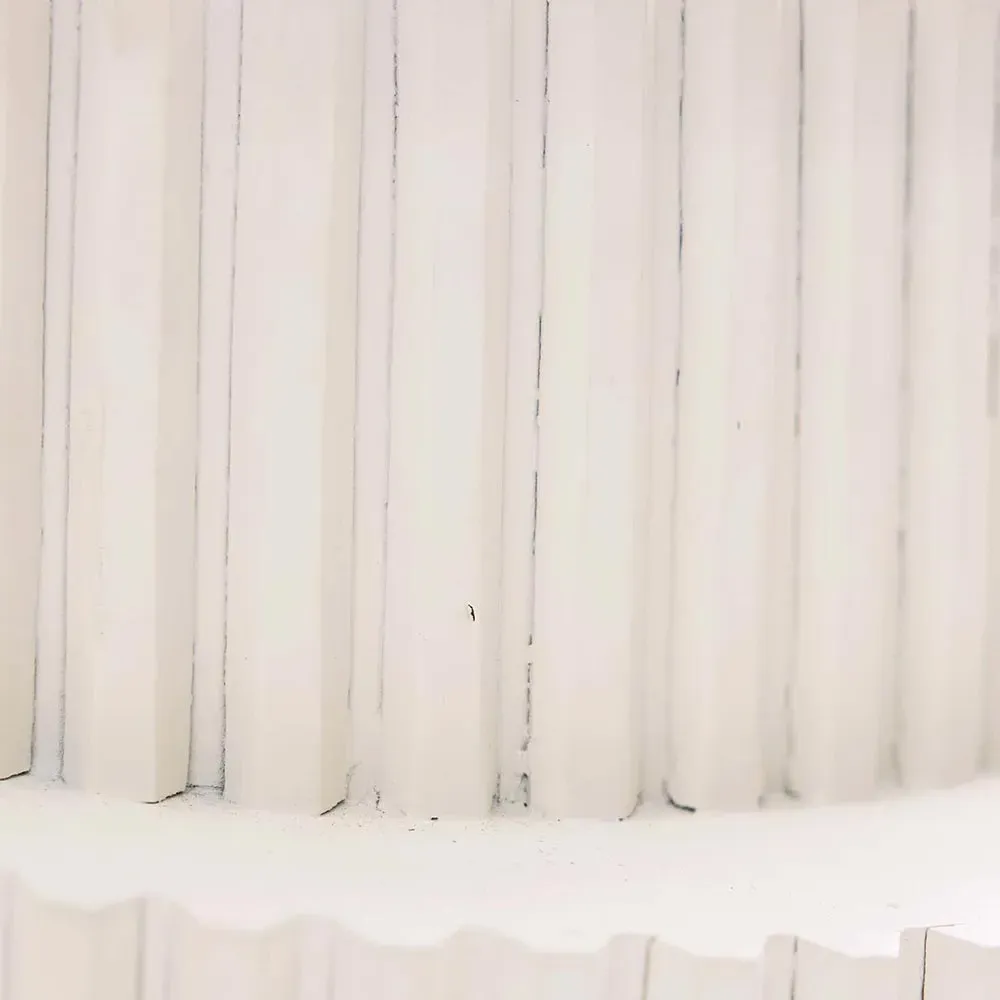 Whittaker Short Decorative Jar - White, Resin