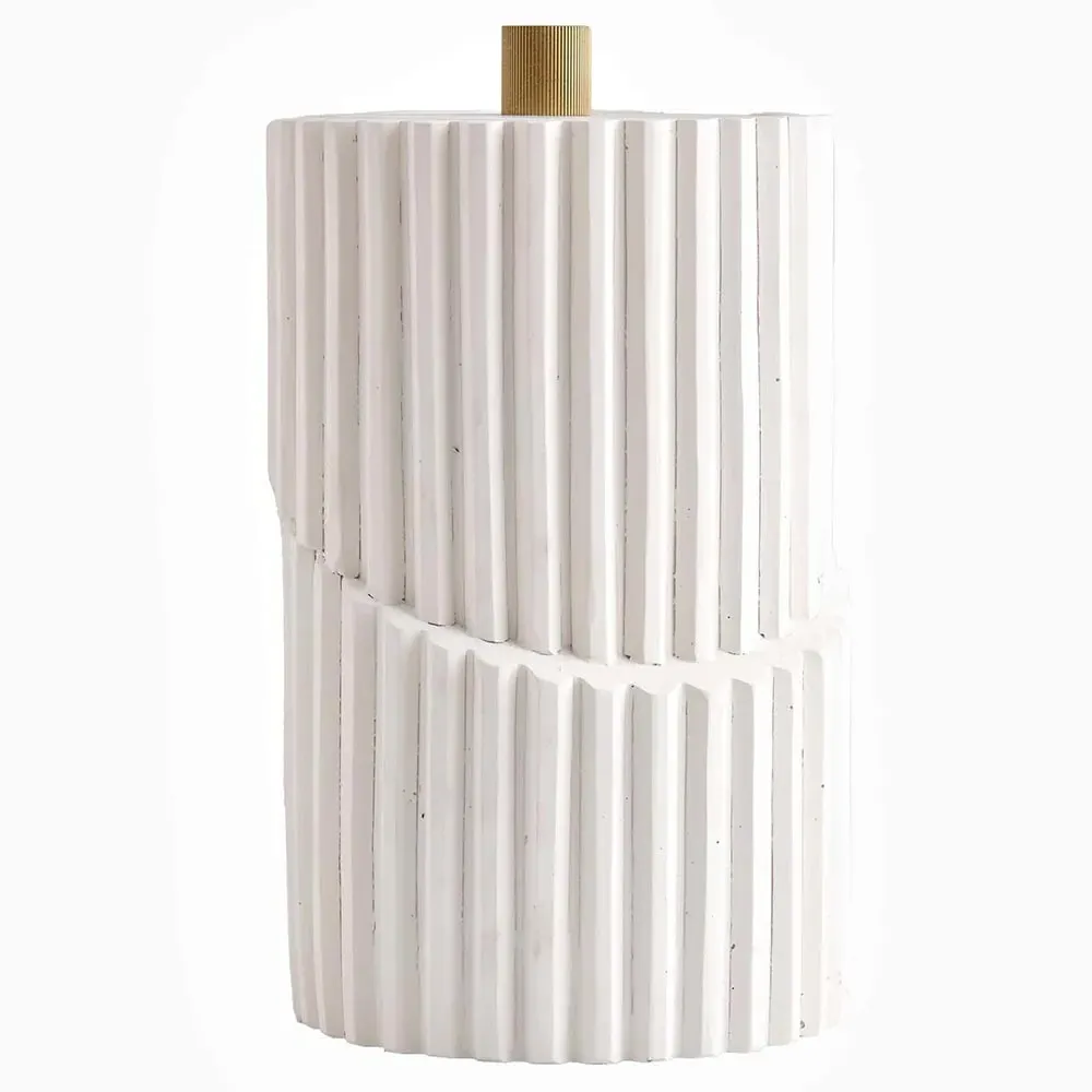 Whittaker Tall Decorative Jar - White, Resin