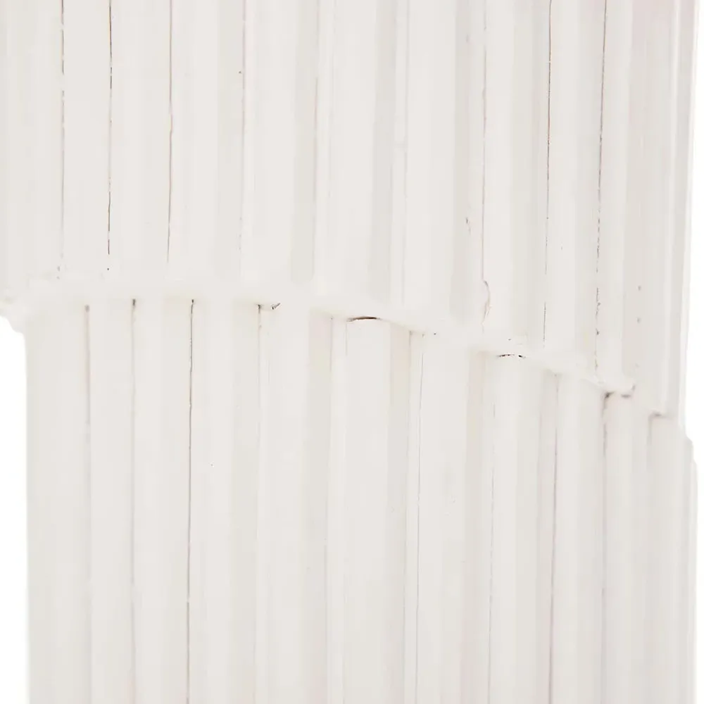 Whittaker Tall Decorative Jar - White, Resin