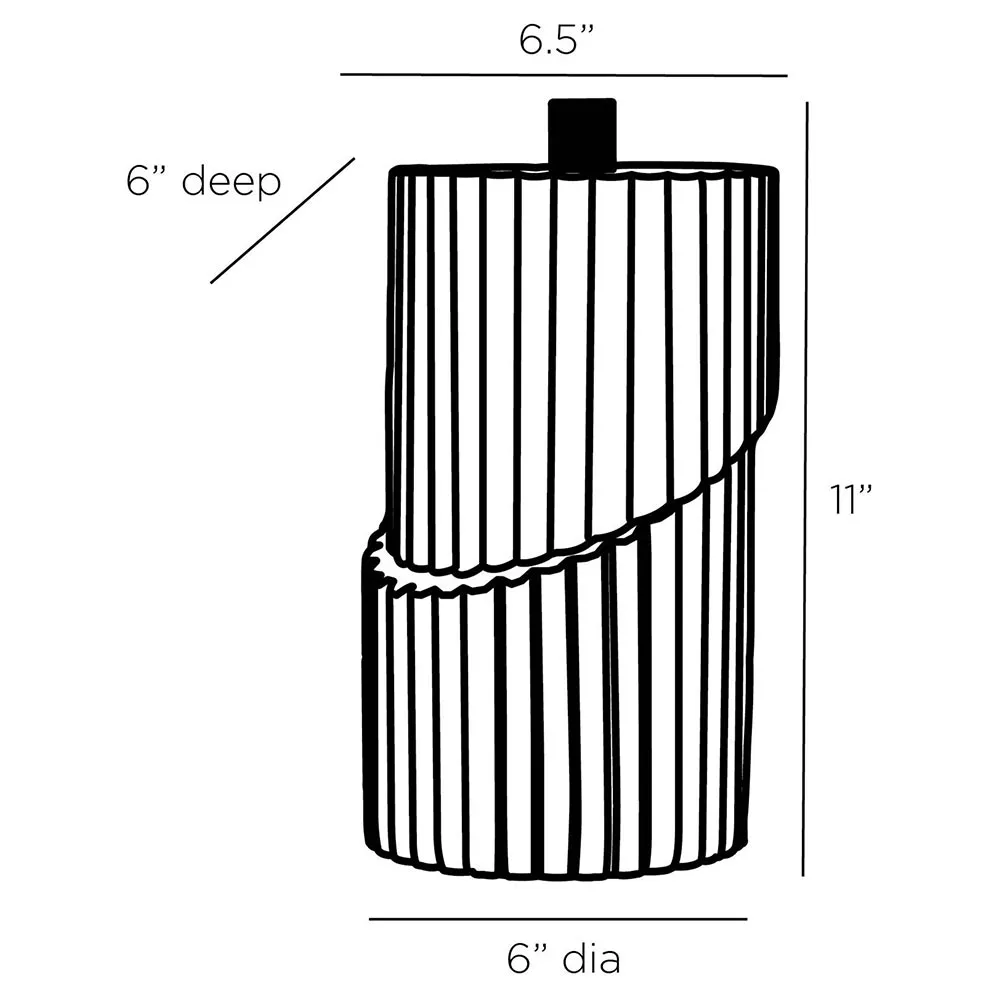 Whittaker Tall Decorative Jar - White, Resin