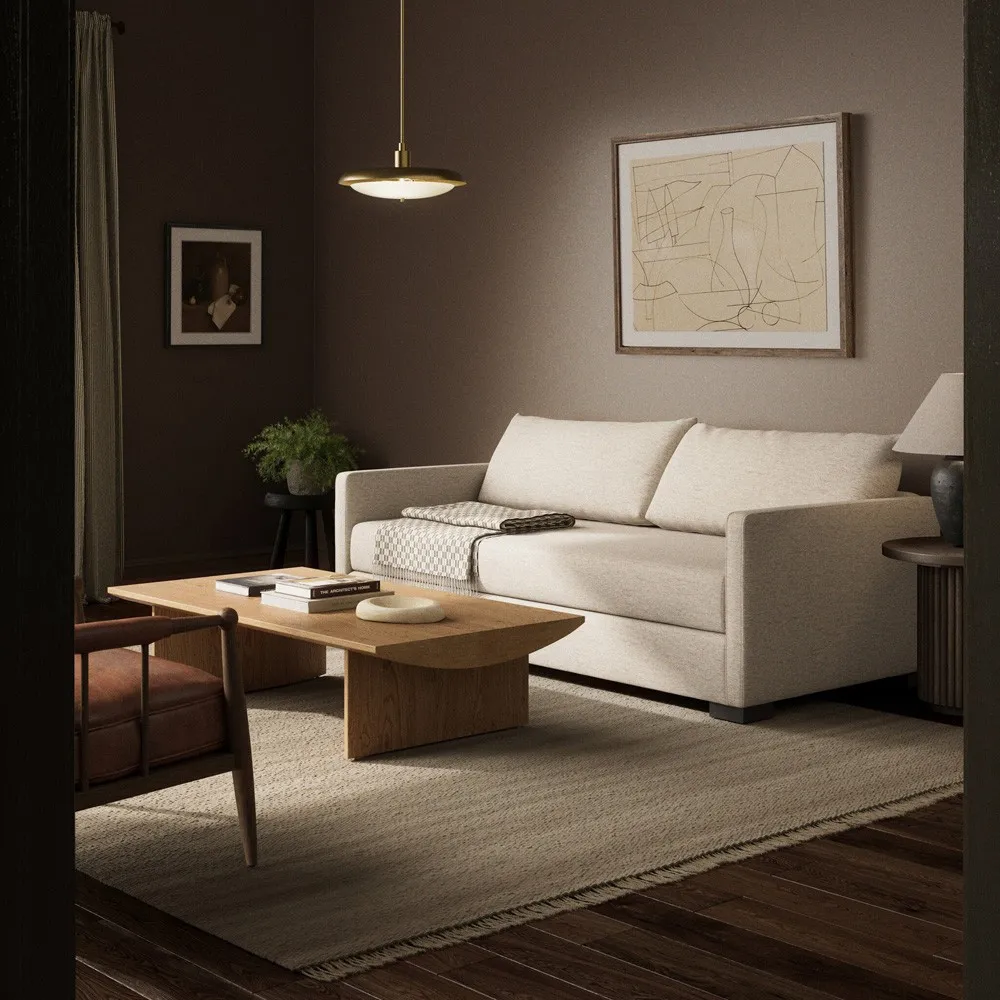 Wickham Queen Sleeper Sofa - Snow, Crypton