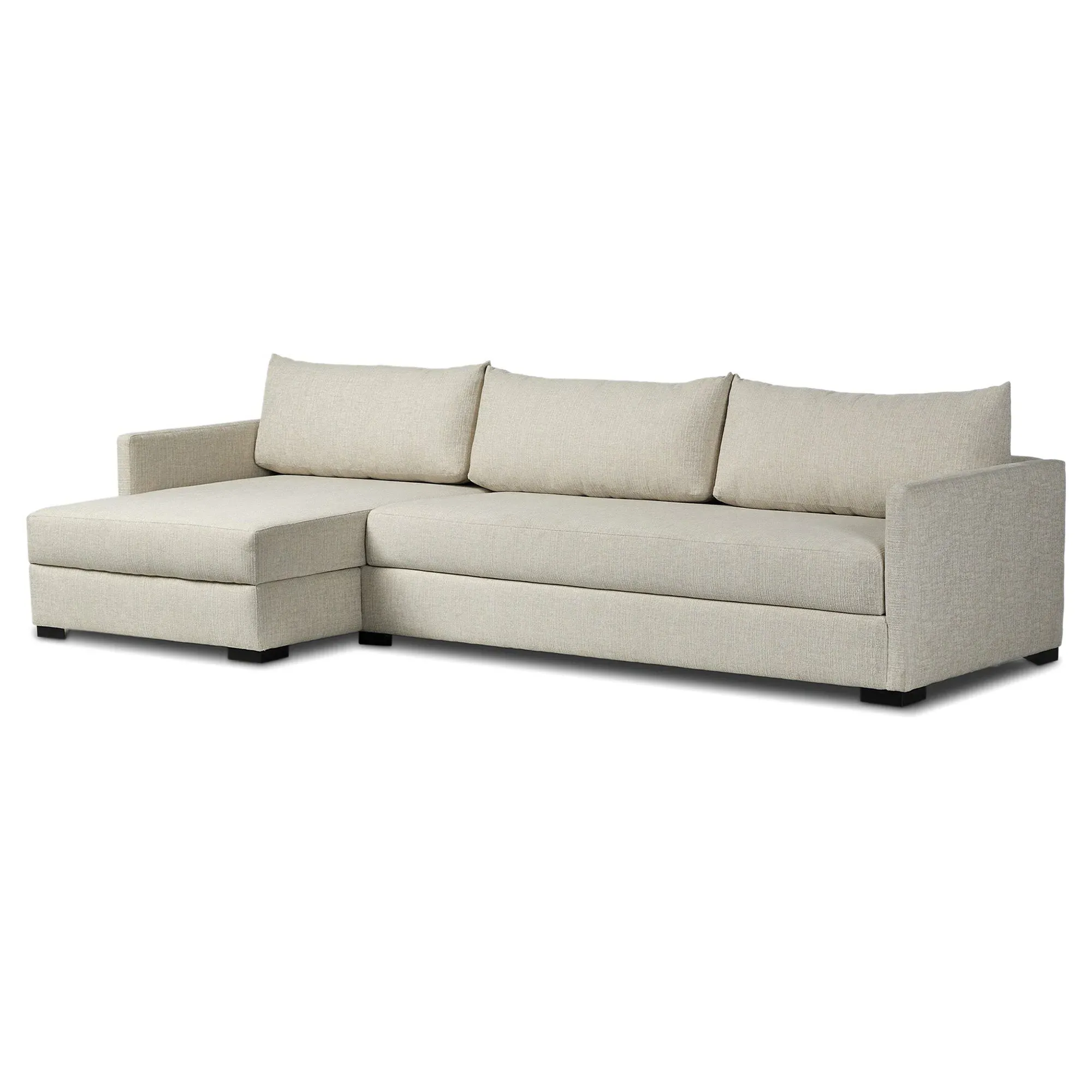 Wil 2-Piece Sleeper Sectional with Right Chaise - Cream