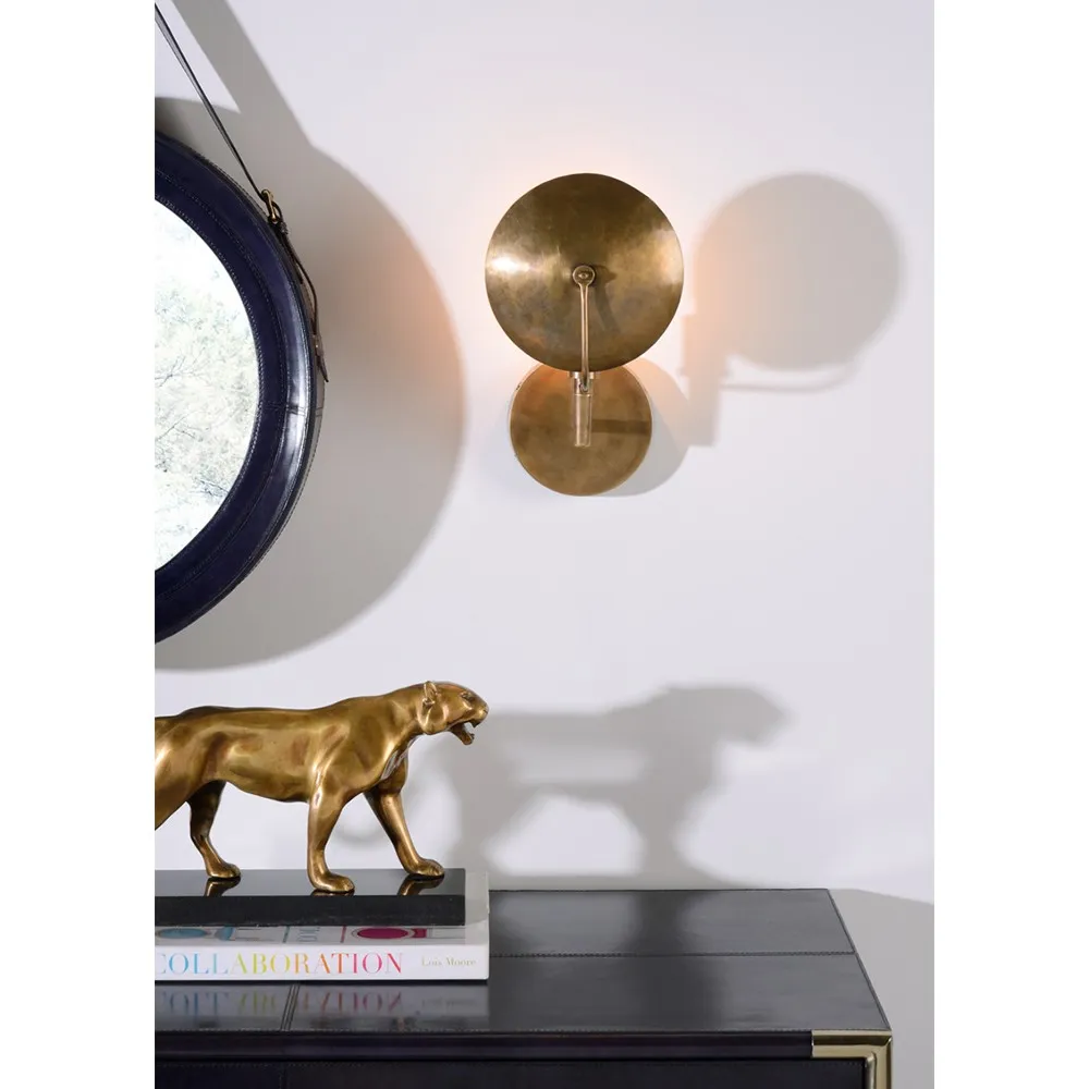 Wilhelm Armed Sconce - Antique Gold, Brass