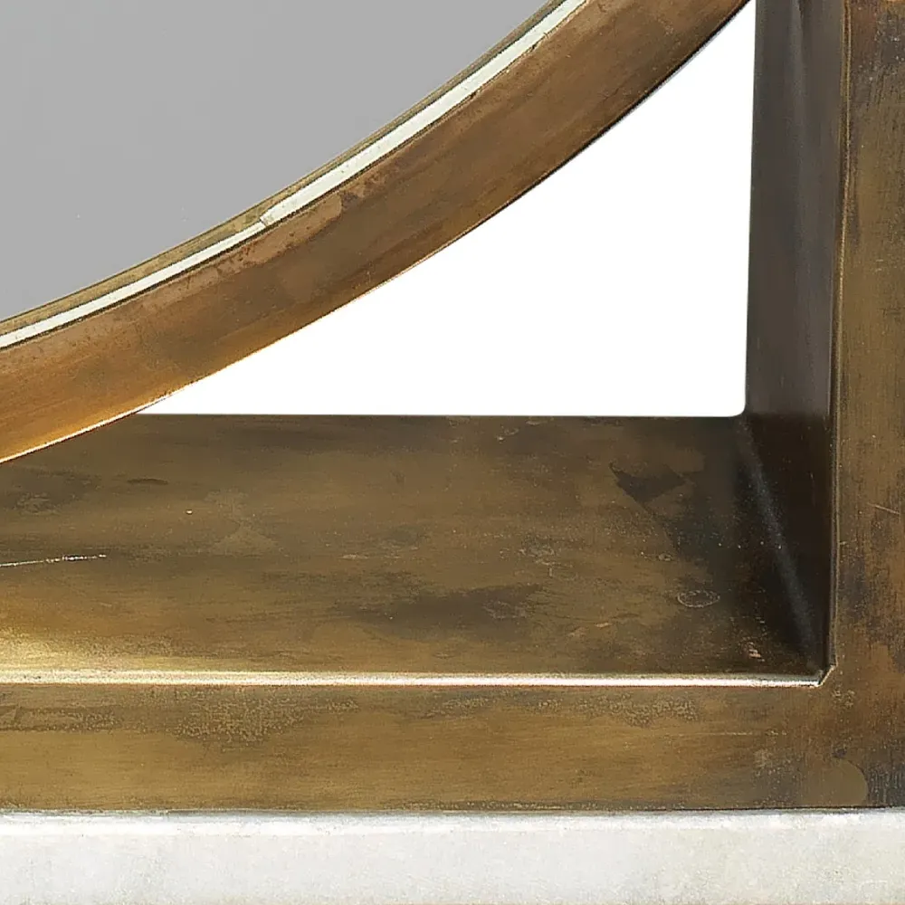 Will Standing Table Mirror - Brass, Metal