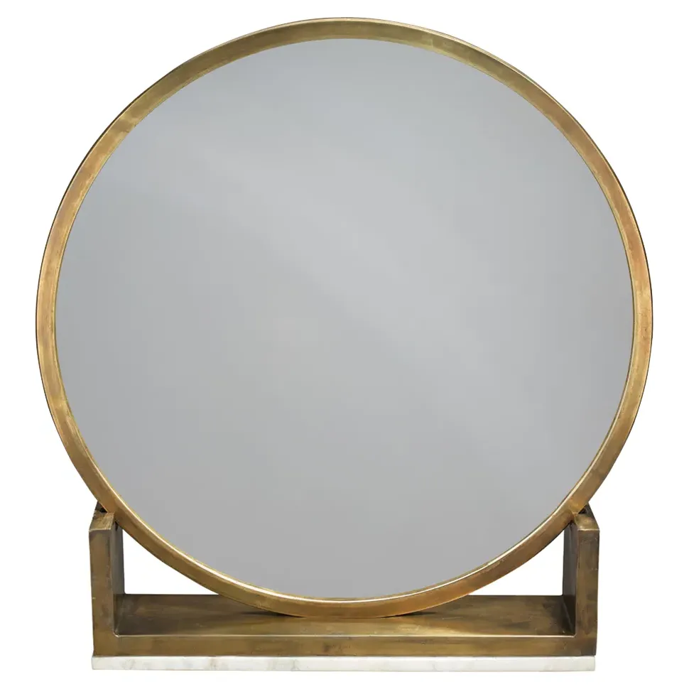 Will Standing Table Mirror - Brass, Metal image