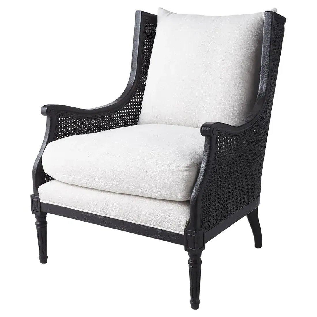 Will Wing Chair - Black, Maple image