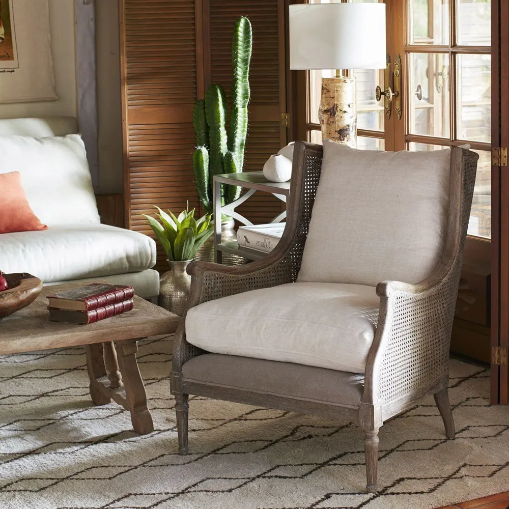 Will Wing Chair - Natural Grey, Oak