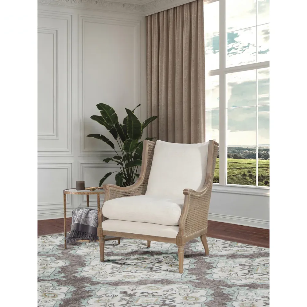 Will Wing Chair - Natural Grey, Oak