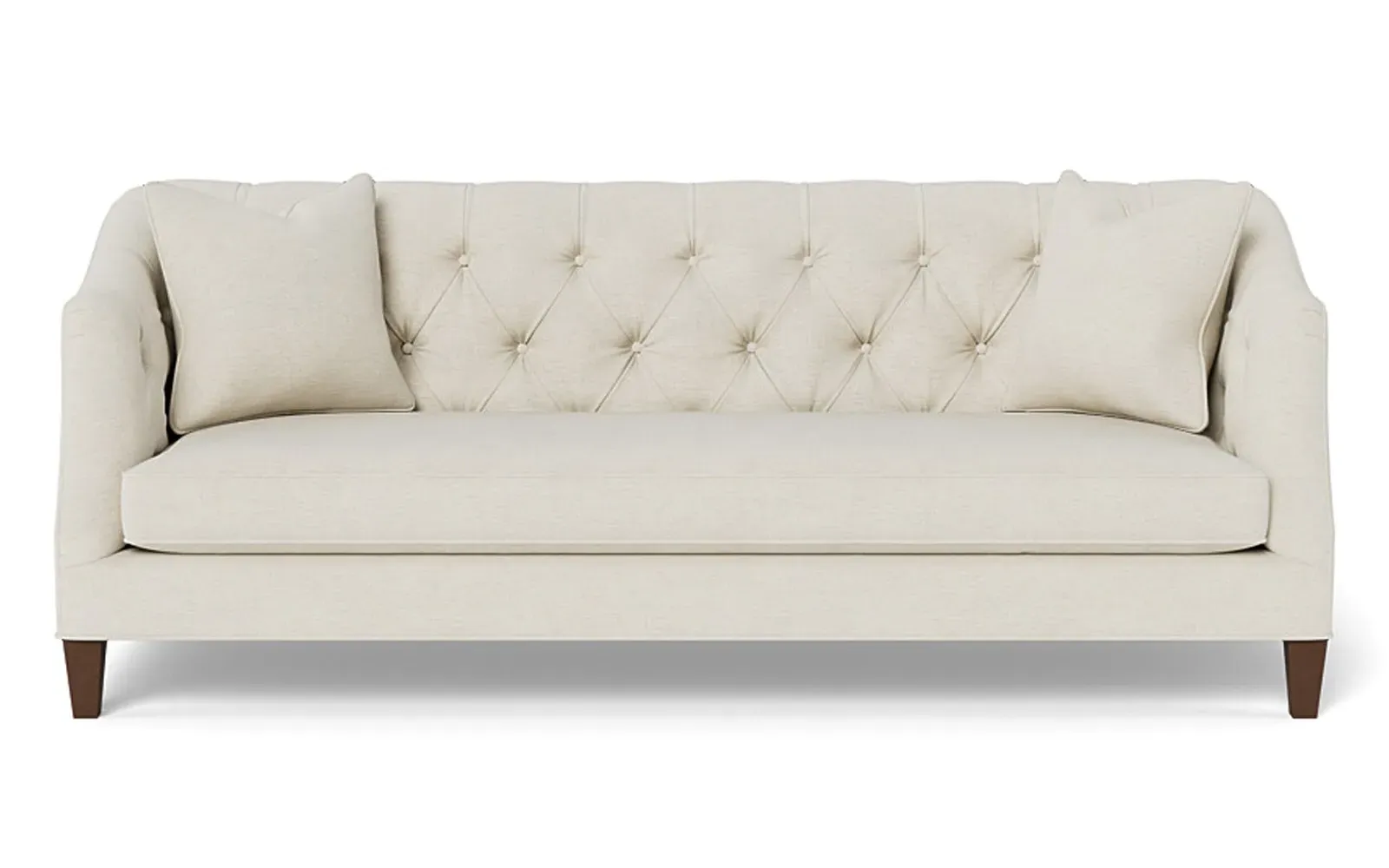 Willa 3-Seater Sofa - Heathered Ivory, Performance Chenille