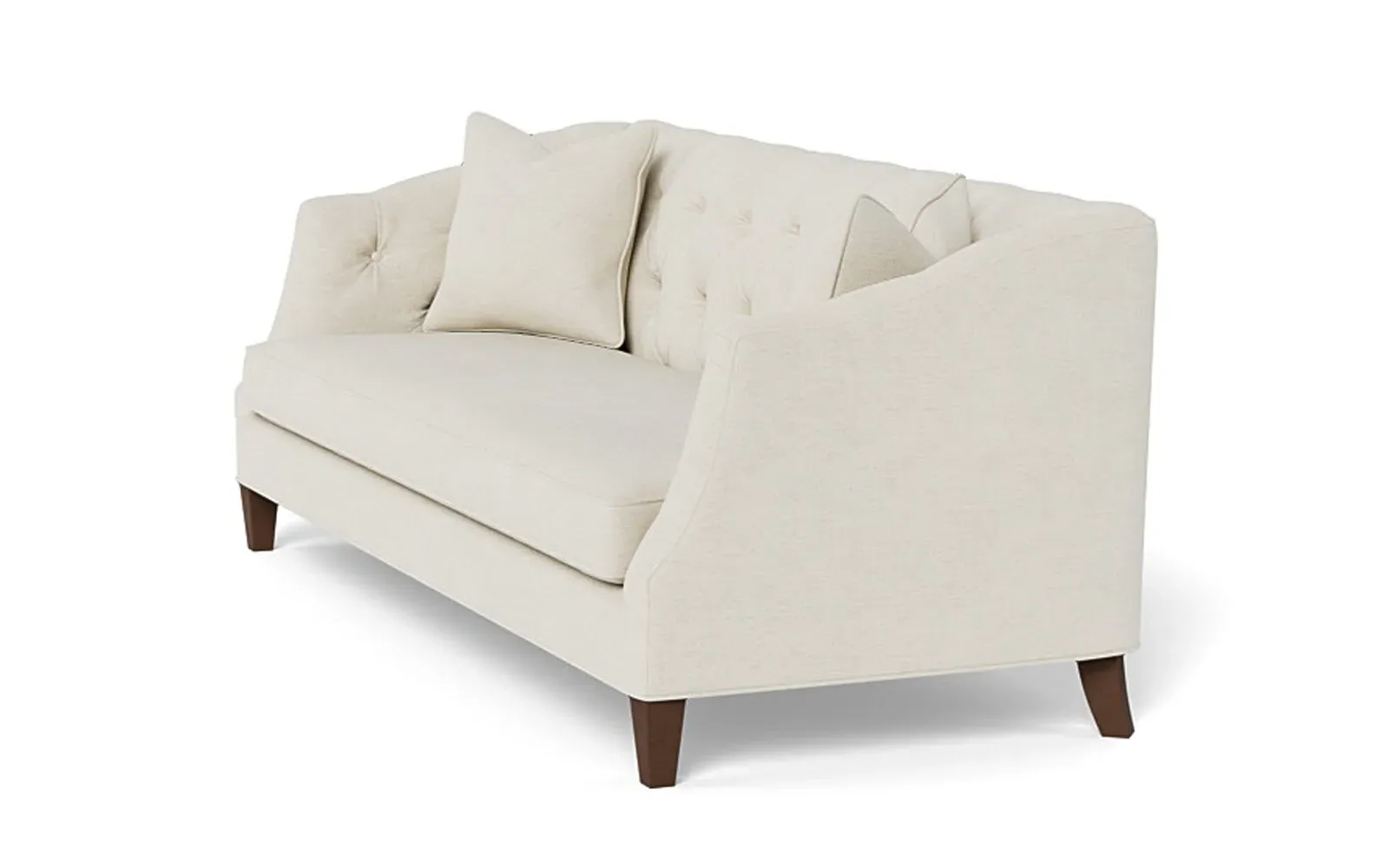 Willa 3-Seater Sofa - Heathered Ivory, Performance Chenille