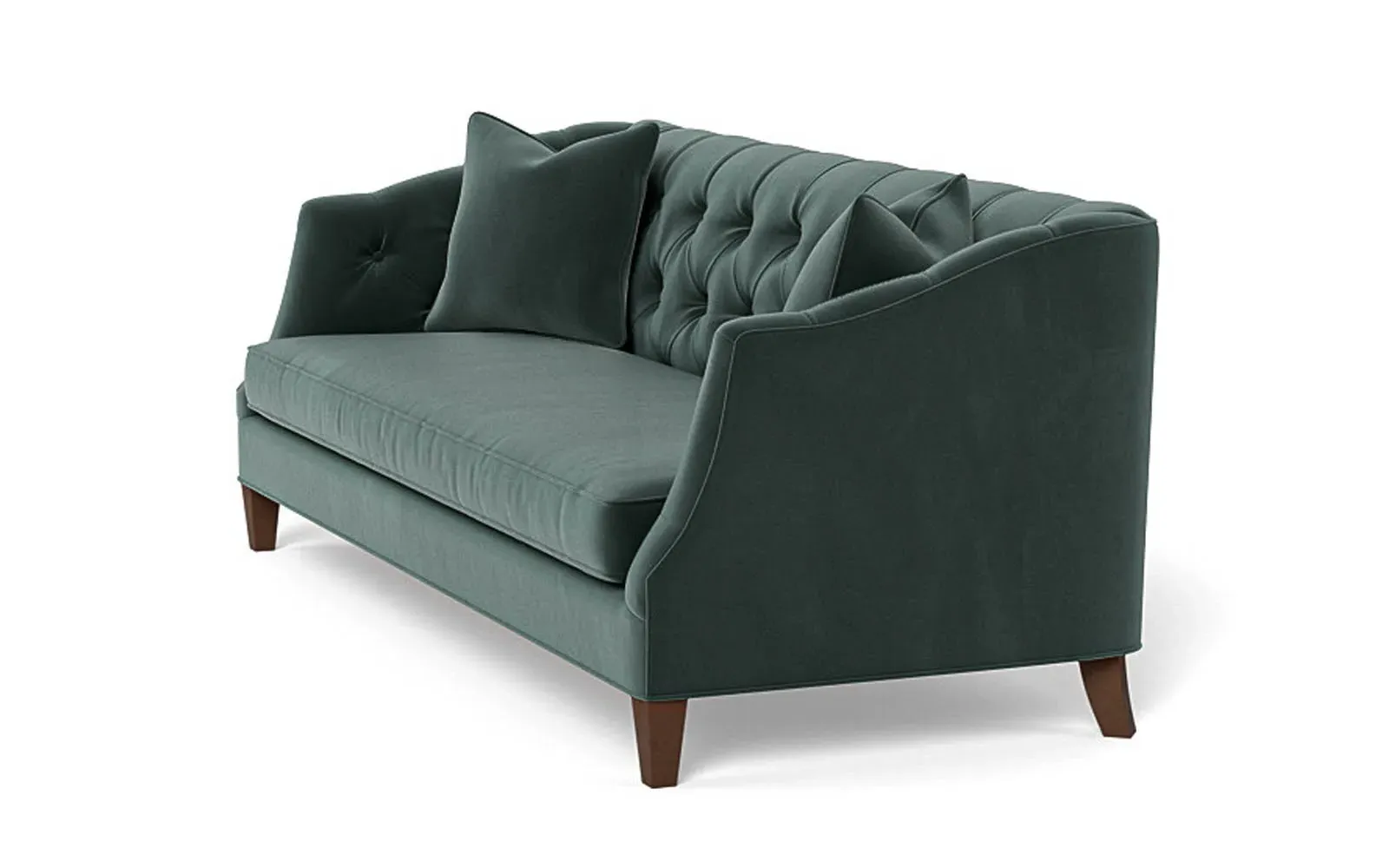 Willa 3-Seater Sofa - Lagoon, Performance Velvet