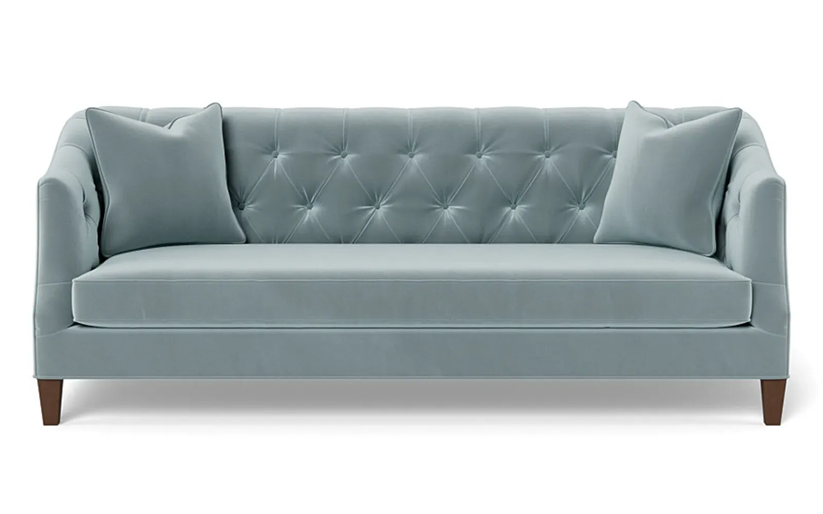 Willa 3-Seater Sofa - Saltwater Blue, Performance Velvet