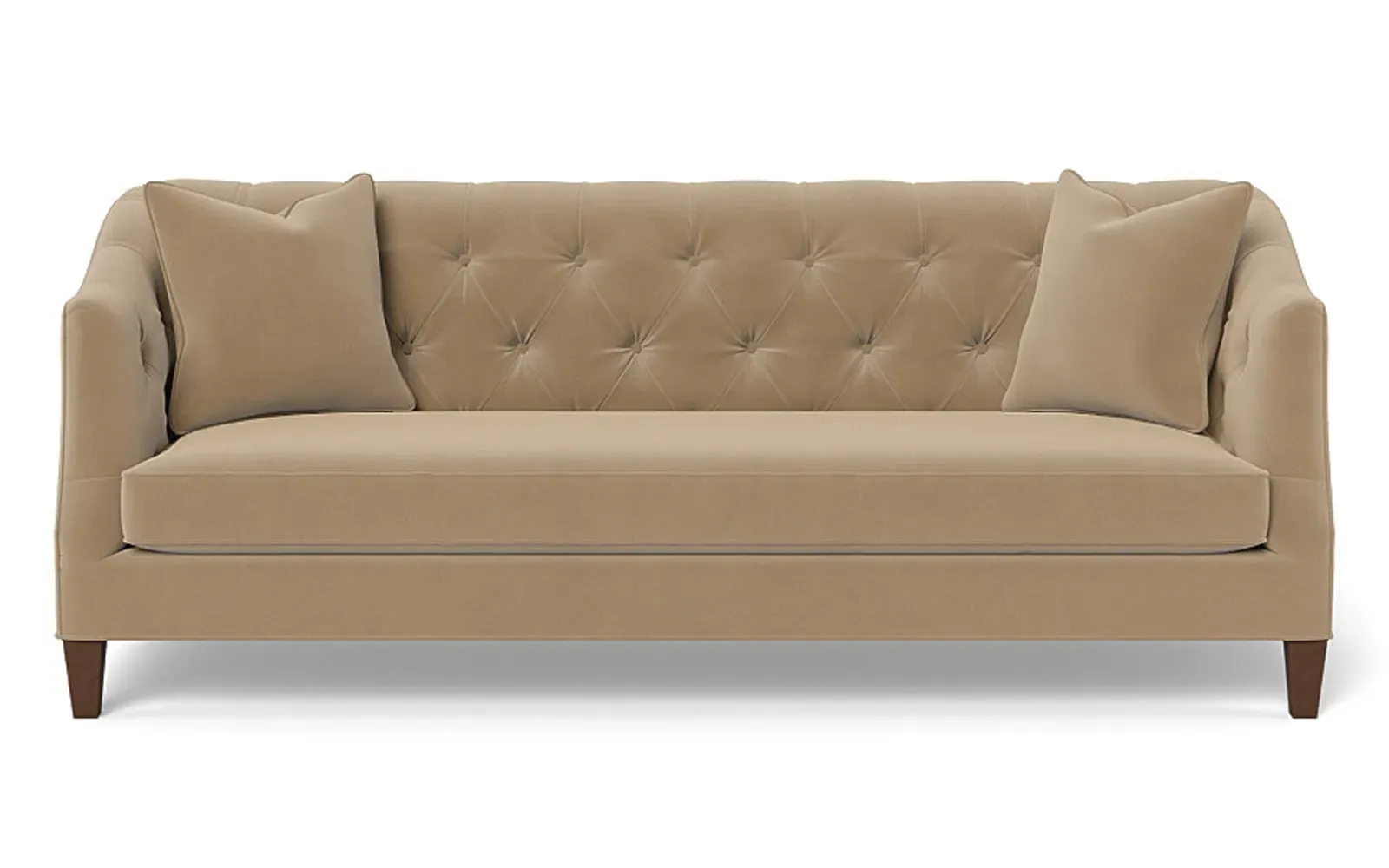 Willa 3-Seater Sofa - Sand Dune, Performance Velvet