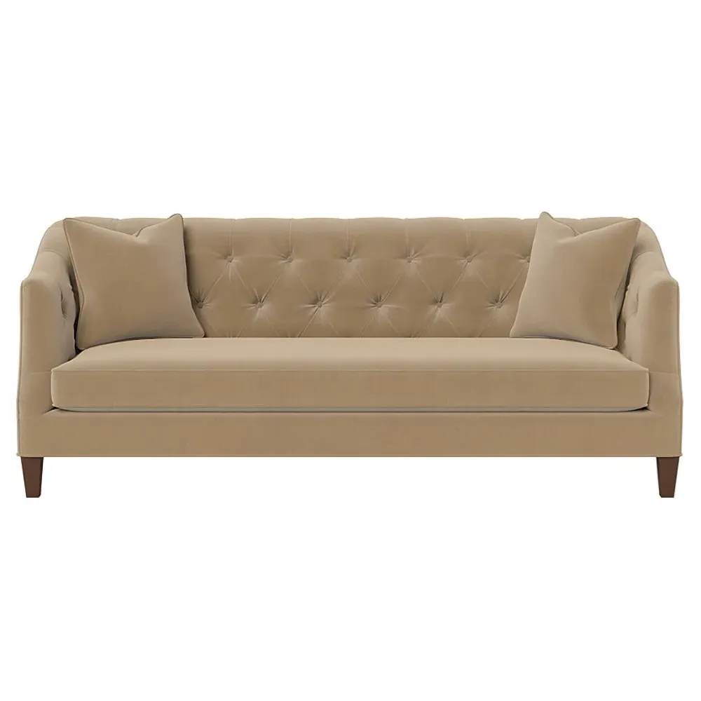 Willa 3-Seater Sofa - Sand Dune, Performance Velvet