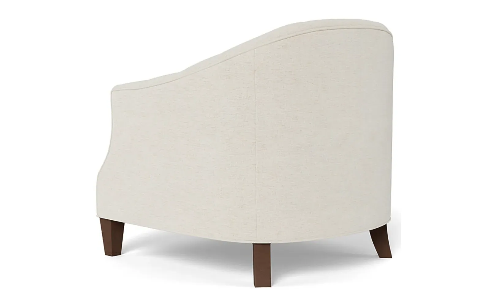 Willa Button-Tufted Chair - Heathered Ivory, Chenille
