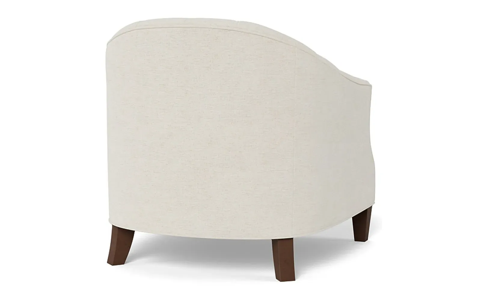 Willa Button-Tufted Chair - Heathered Ivory, Chenille