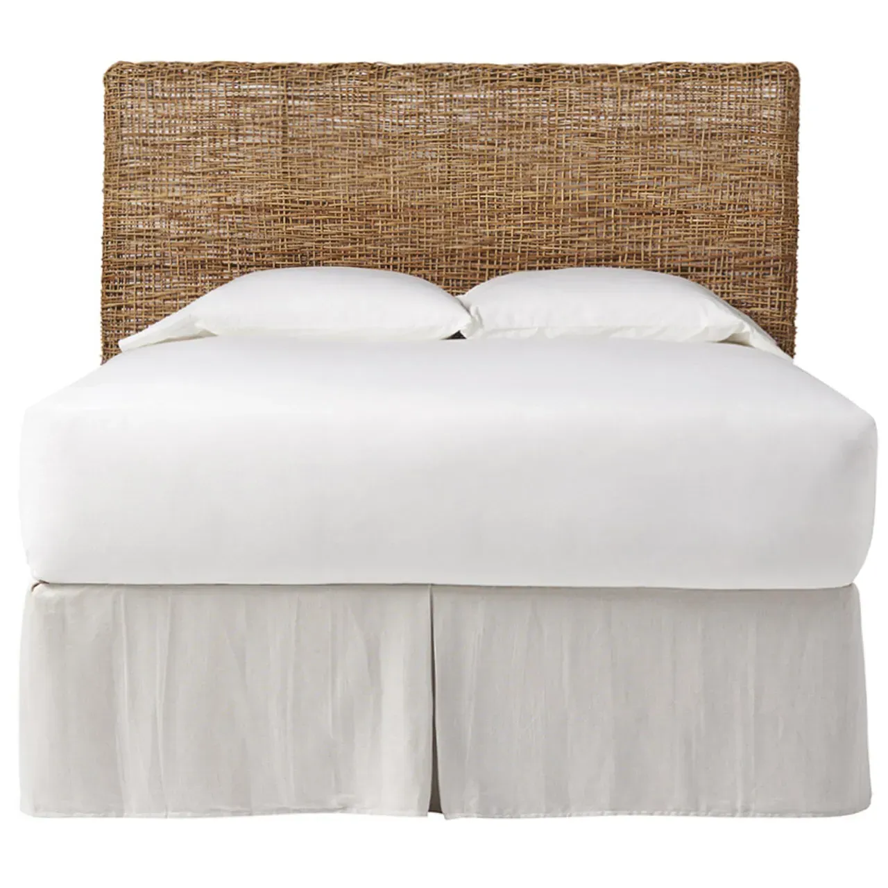 Willa Full/Queen Headboard - Brown, Woven Wicker image