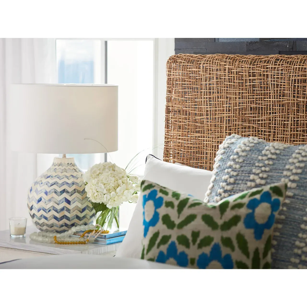 Willa King/California King Headboard - Brown, Woven Wicker