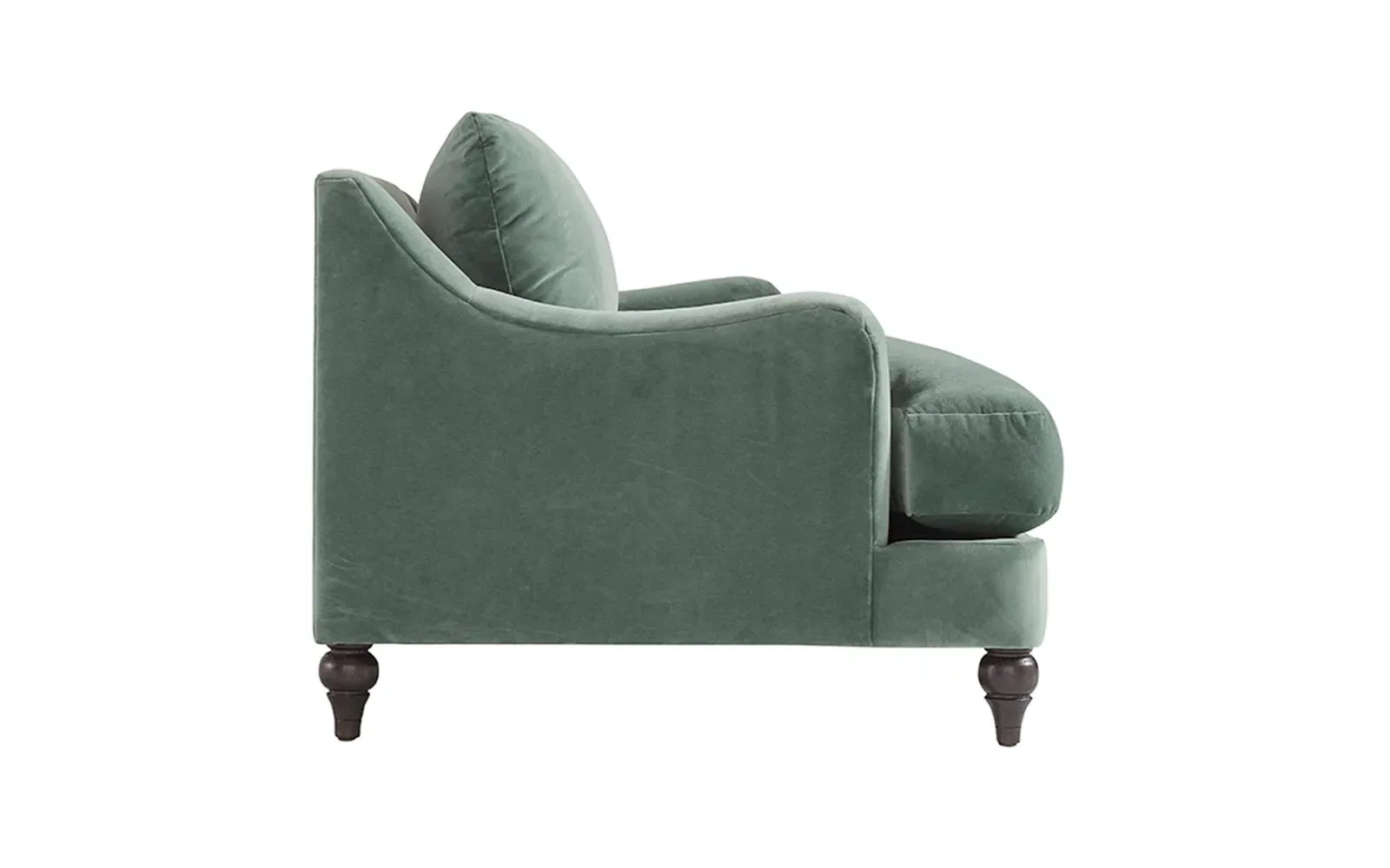 Willett Loveseat - Chocolate Mousse, Performance Velvet
