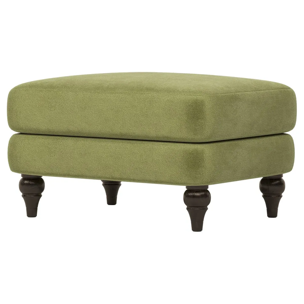 Willett Ottoman - Citrus Grove, Performance Velvet