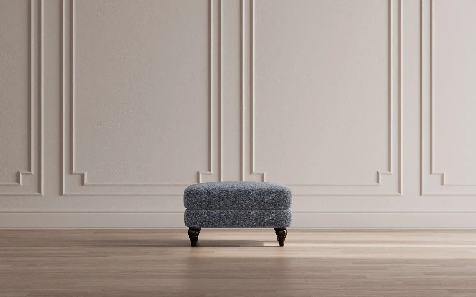 Willett Ottoman - Gingerbread, Performance Velvet