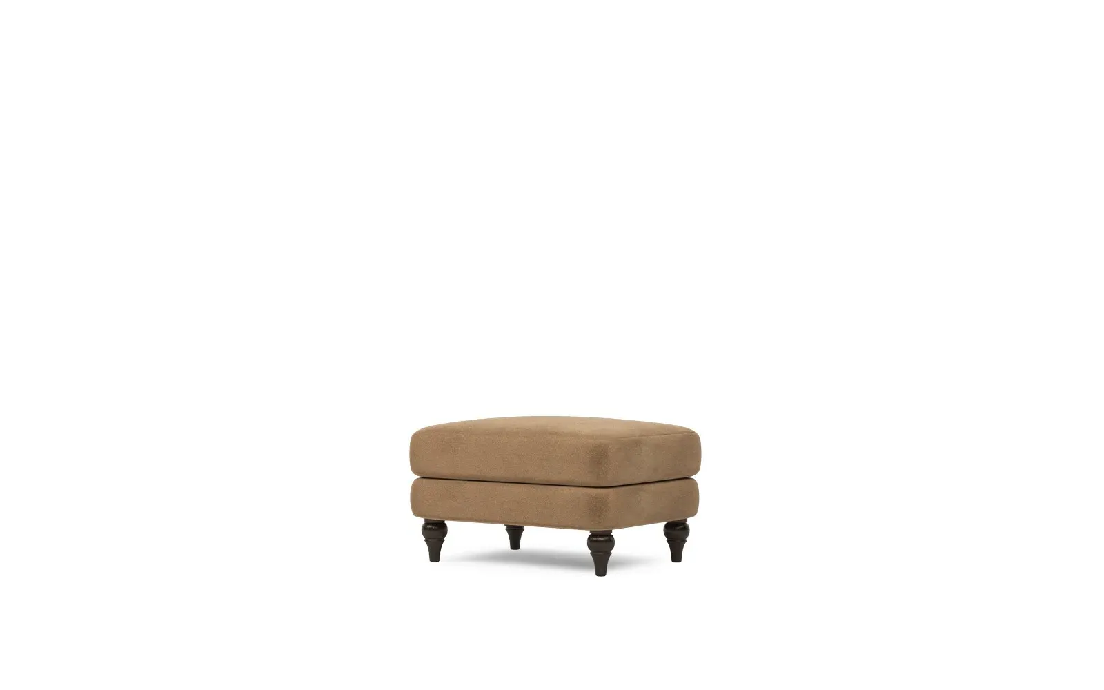 Willett Ottoman - Mocha Mist, Performance Velvet