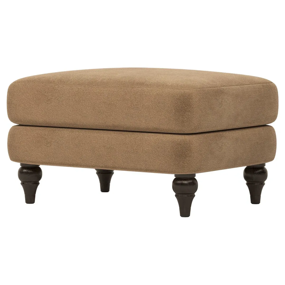 Willett Ottoman - Mocha Mist, Performance Velvet